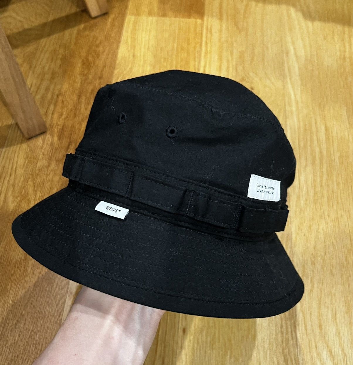帽子 WTAPS 25SS BUCKET 01 HAT BLACK L WTAPS Men's 12 Ripstop Nylon Bucket Hat in Black WTAPS