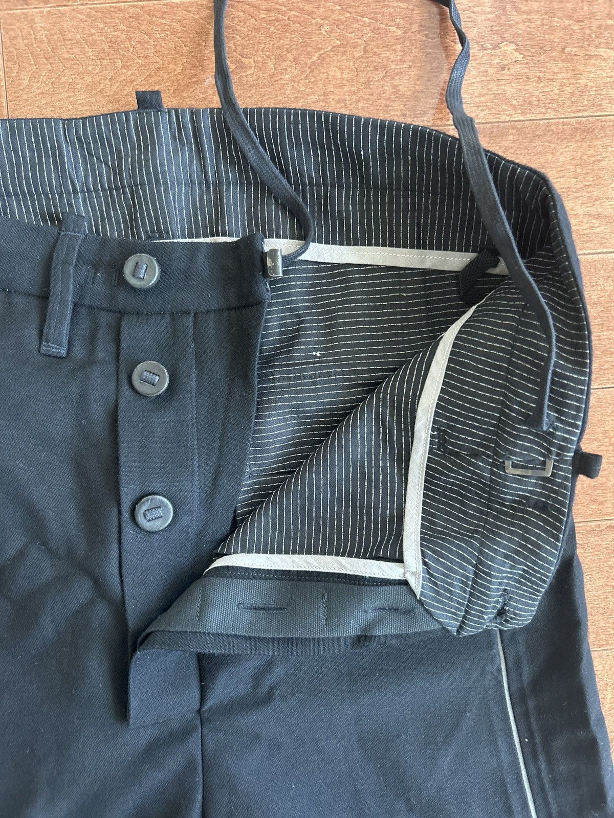 Boris Bidjan Saberi BBS AW 14-15 P1-FIII7 100% virgin wool pants size small Size US 32 / EU 48 - 4 Thumbnail