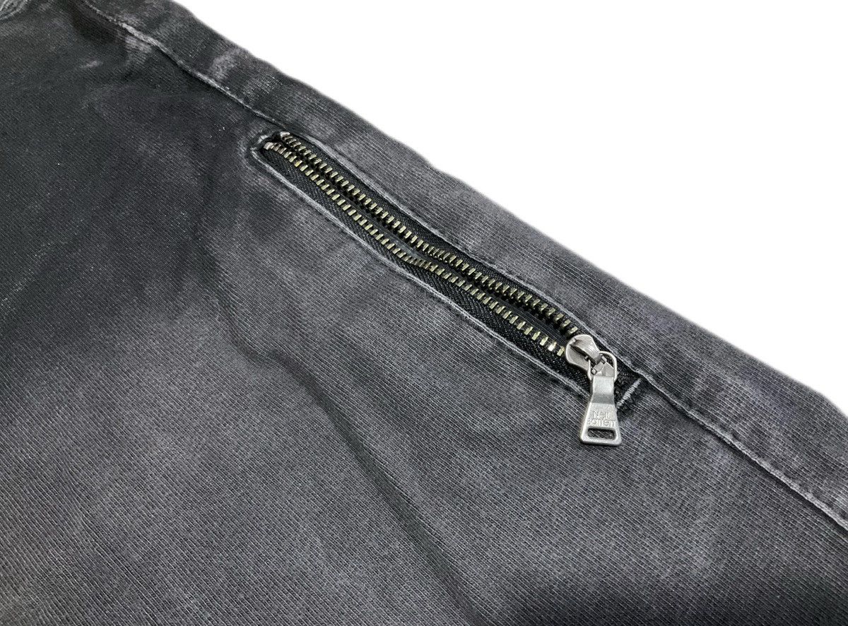 If Six Was Nine × Japanese Brand × Neil Barrett 🔥Archived Neil Barret Black Waxed Denim Zipper Size US 34 / EU 50 - 5 Thumbnail