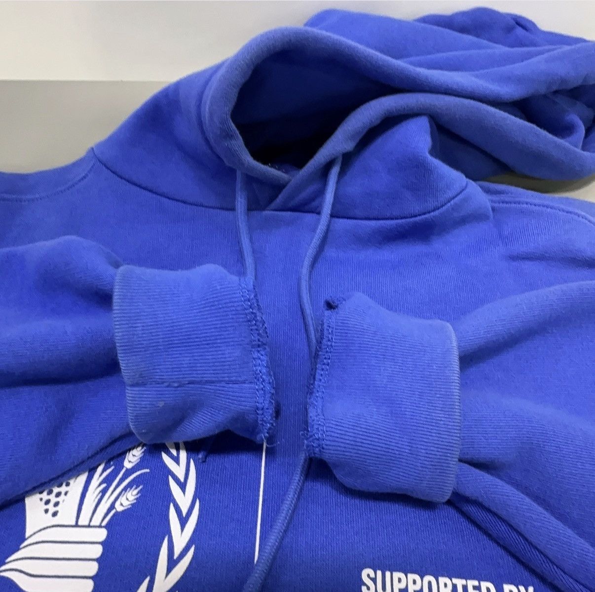 Balenciaga Balenciaga World Food Programme logo-print cotton hoodie Size US XS / EU 42 / 0 - 6 Thumbnail