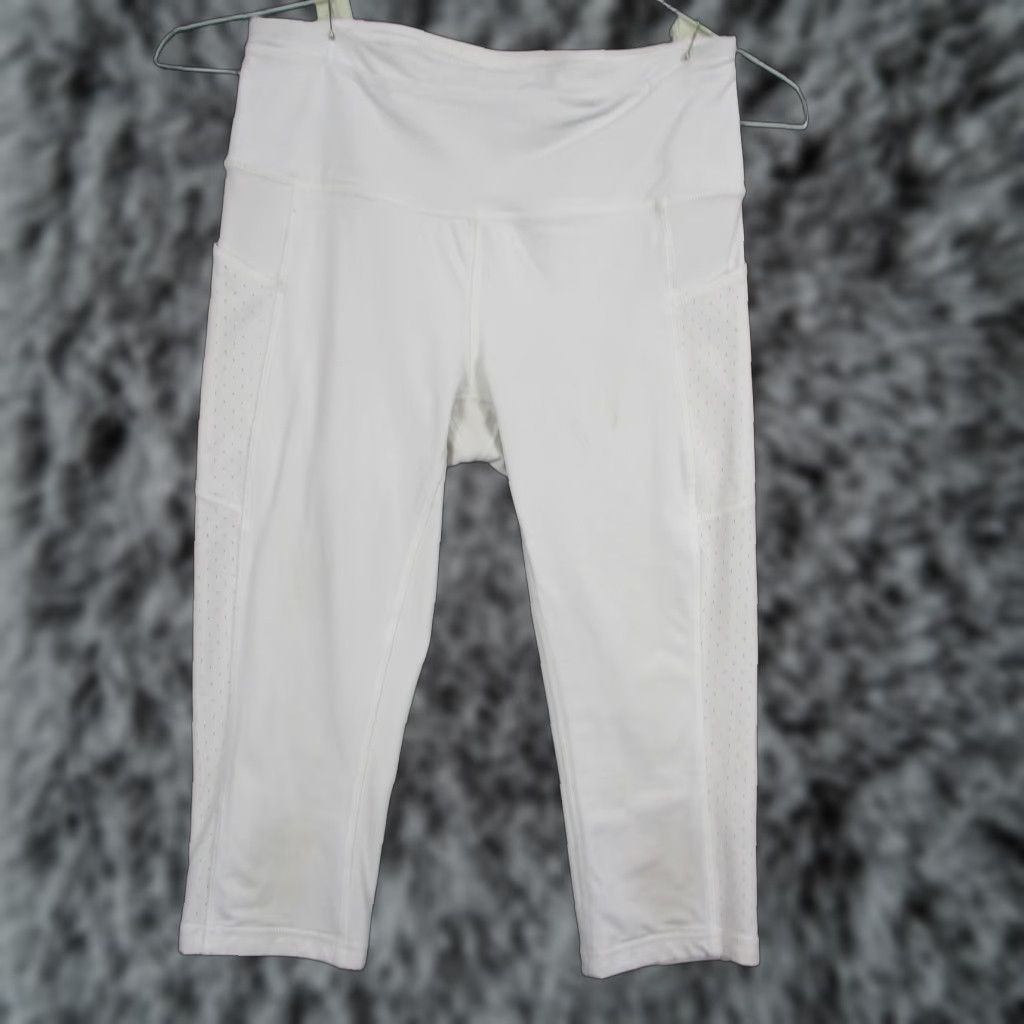 Lululemon Lululemon Leggings Womens 6 White High Rise Capri Pockets Perforated Run Size 28" / US 6 / IT 42 - 1 Thumbnail