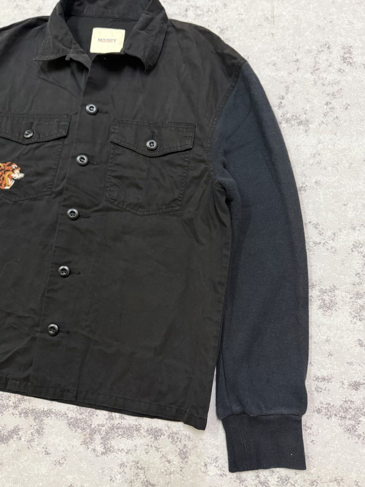 MOUSSY Moussy shirt jacket mixed material with tiger embroidered Size S / US 4 / IT 40 - 5 Thumbnail