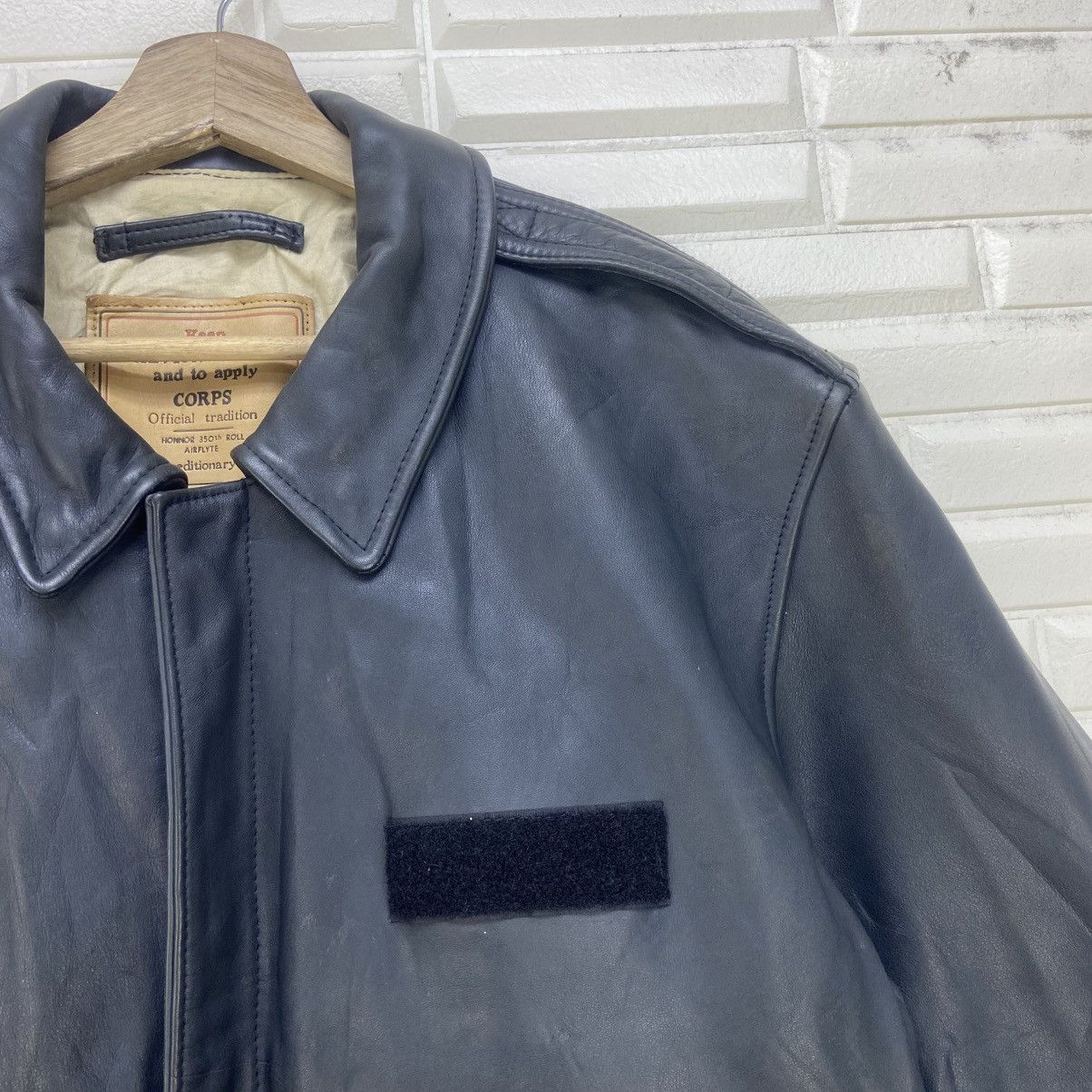 Chevignon Vtg Chevignon Honnor 350th Roll Airflyte A-2 Type Leather Size US M / EU 48-50 / 2 - 5 Thumbnail
