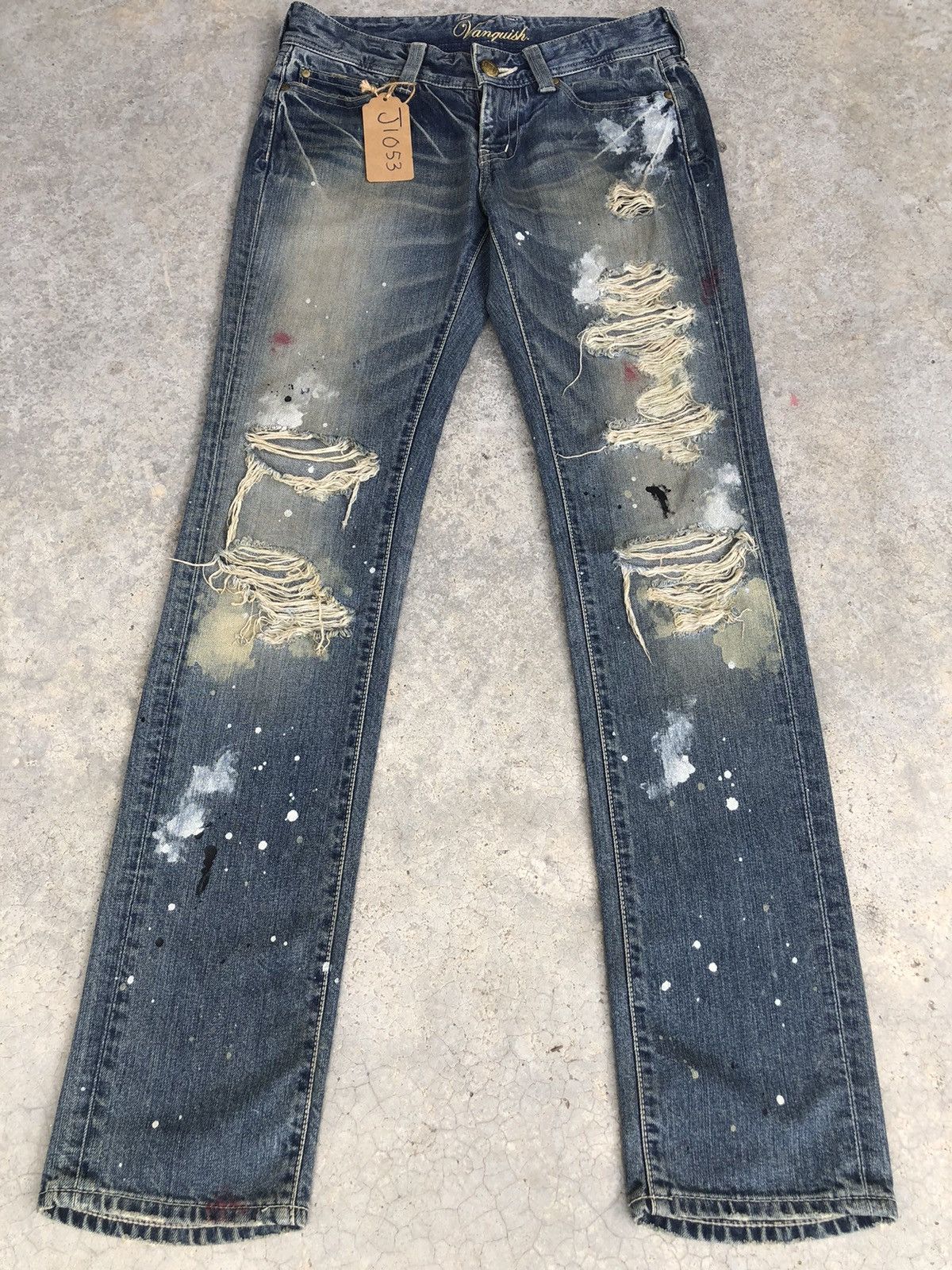 Vanquish Japanese Vanquish Distressed Jeans Slim Fit Size US 30 / EU 46 - 1 Thumbnail