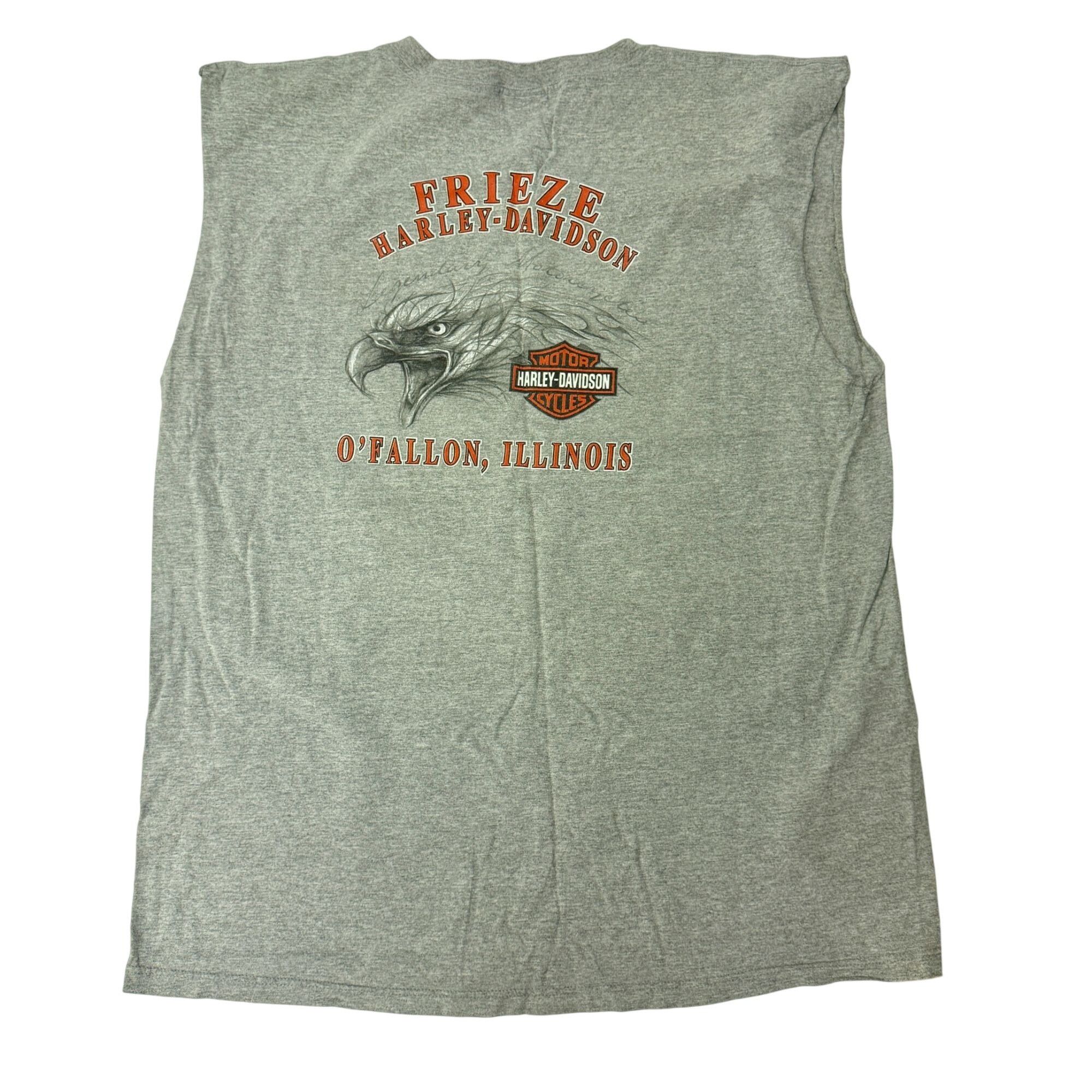 Harley Davidson Y2K HARLEY DAVIDSON Heather BIKER Tank Top SOARING EAGLE Size US XXL / EU 58 / 5 - 3 Thumbnail