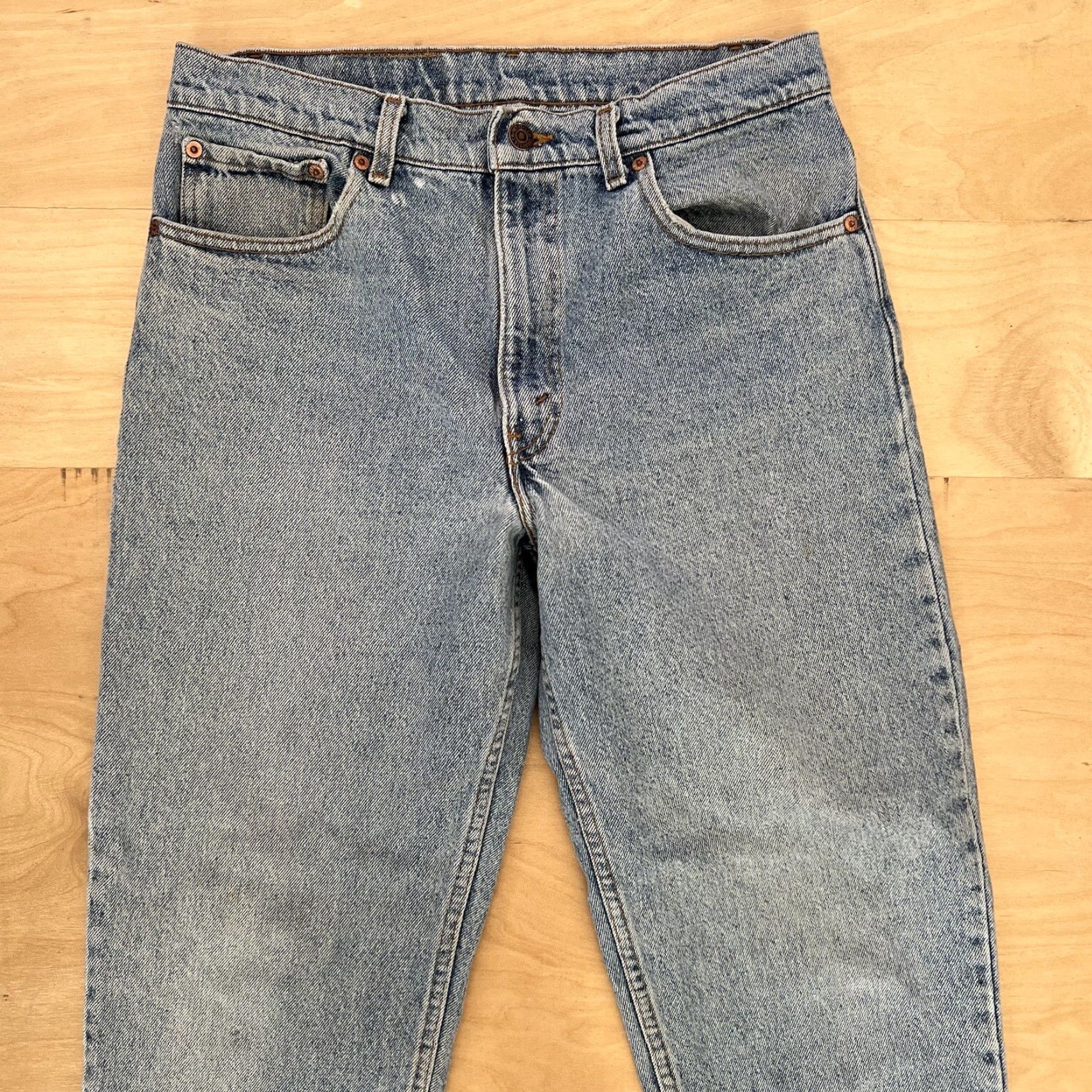 Levi's Vintage Levis 550 Jeans 32 Blue 90s Western USA Levi's Silvertab Straight Denim Jeans Mens ID:32x29 Size US 32 / EU 48 - 3 Thumbnail