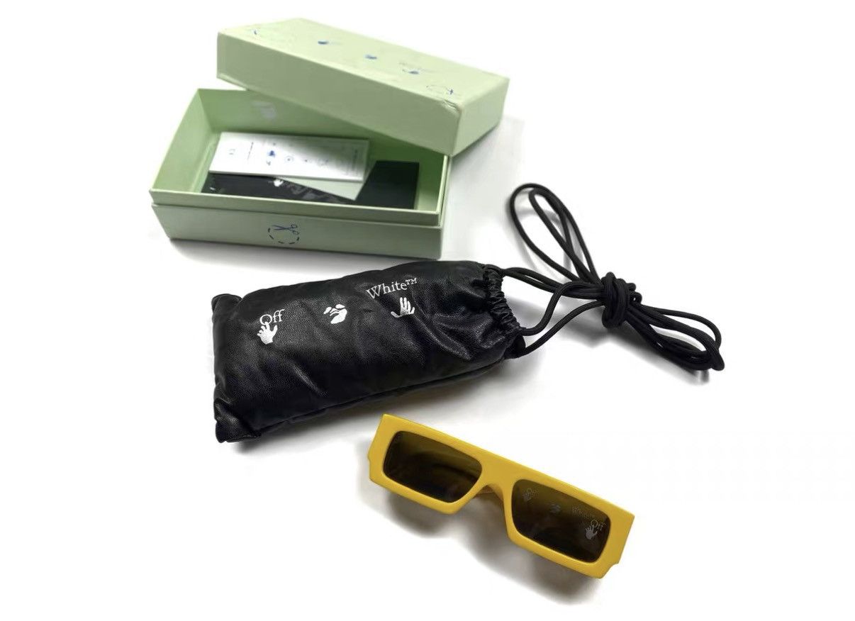 Off-White Off-White Arrow Logo Yellow Sunglasses J31 Size ONE SIZE - 5 Thumbnail