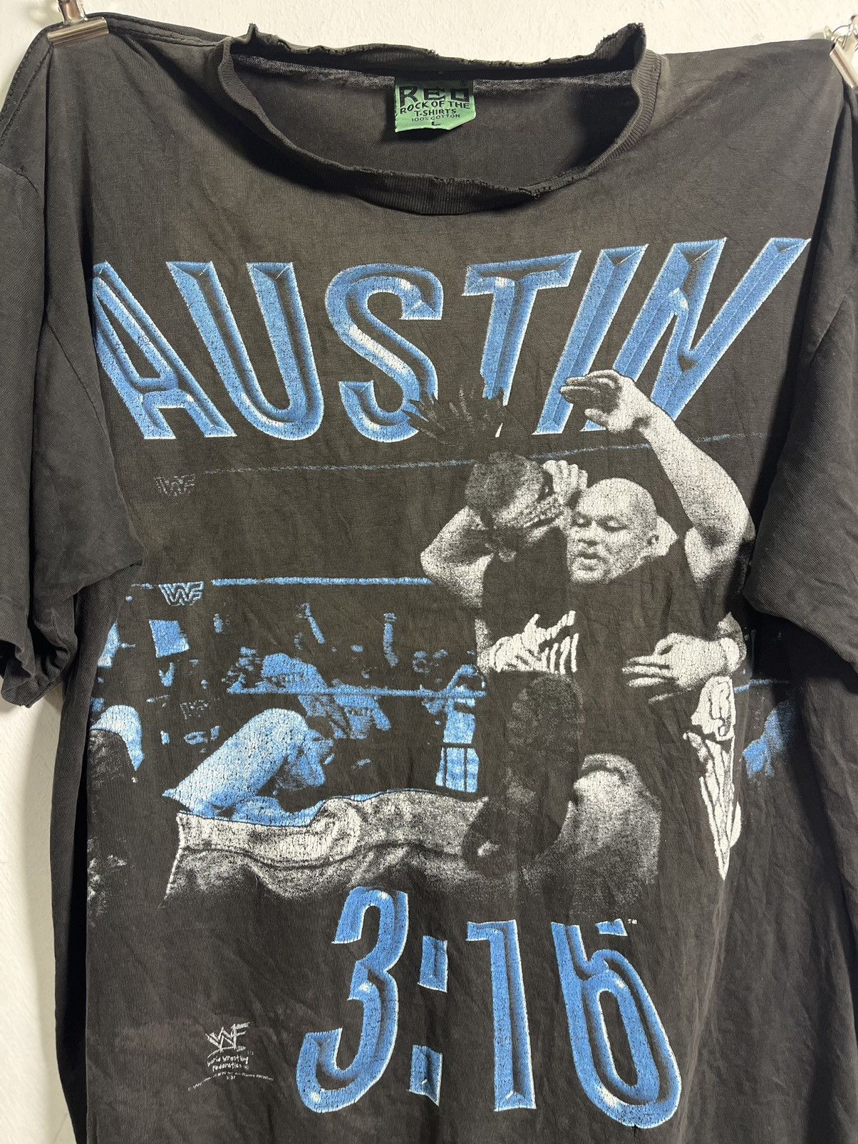 Vintage Vintage 90s Stone Cold Steve Austin 3:16 WWF SIZE L Size US L / EU 52-54 / 3 - 3 Thumbnail