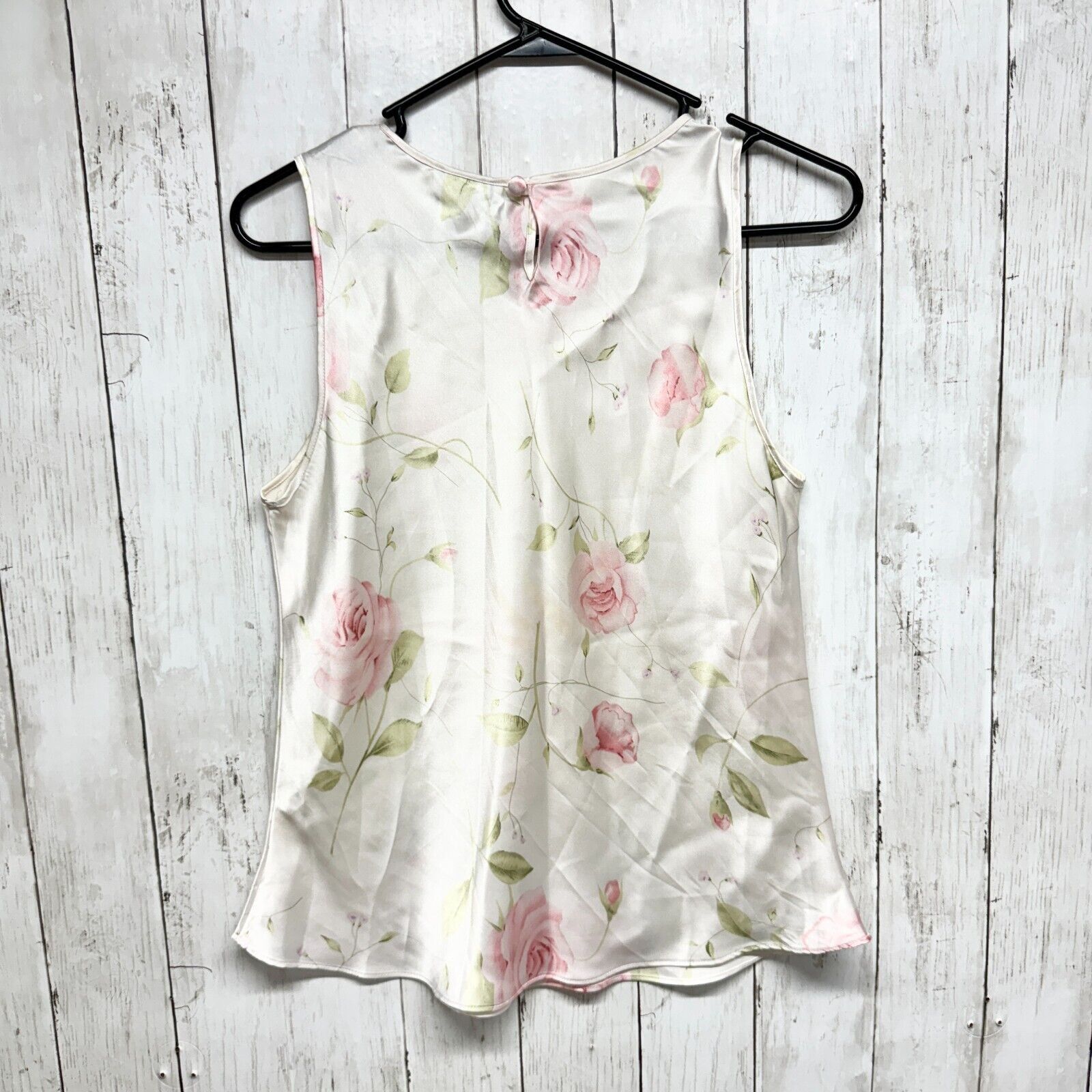 Vintage Vintage Amanda Stewart Intimate's Medium Silk Floral Ivory Size ONE SIZE - 3 Thumbnail