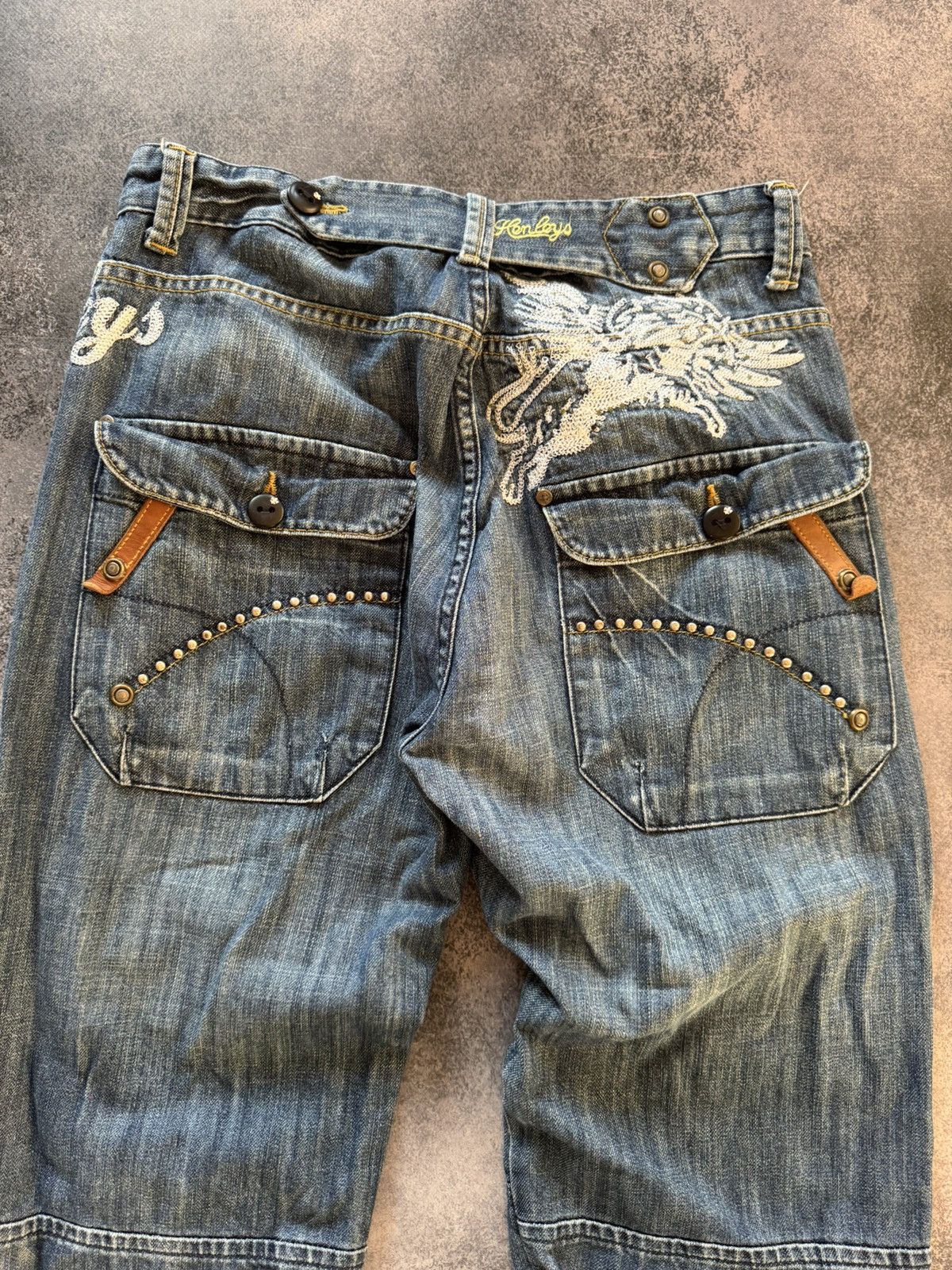 Hysteric Glamour Vintage Rick Owens Junya Watanabe Style Baggy Washed Jeans Size US 31 - 2 Thumbnail