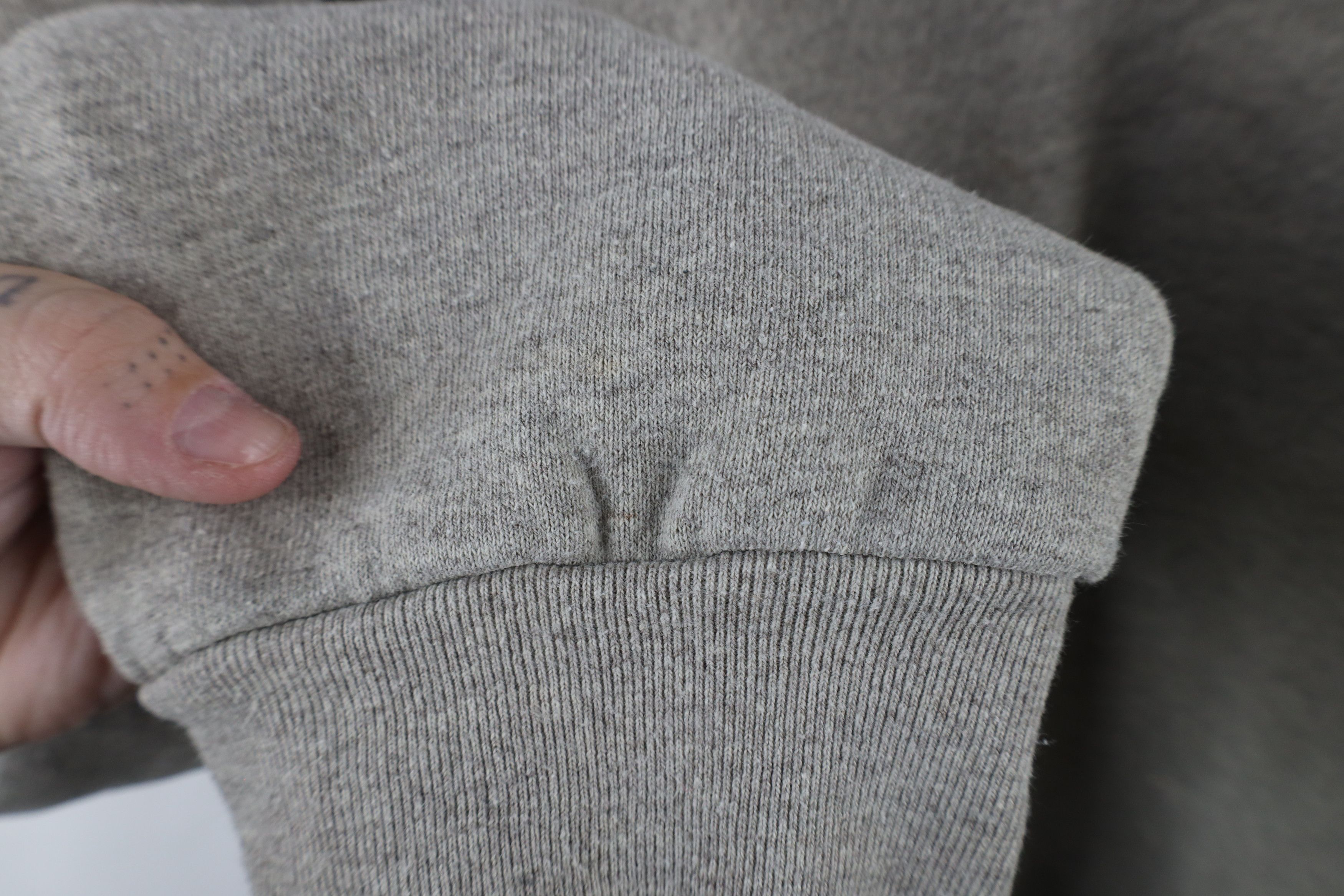 Vintage Vintage 90s Wilson Blank Heavyweight Sweatshirt Heather Gray Size US XXL / EU 58 / 5 - 7 Thumbnail