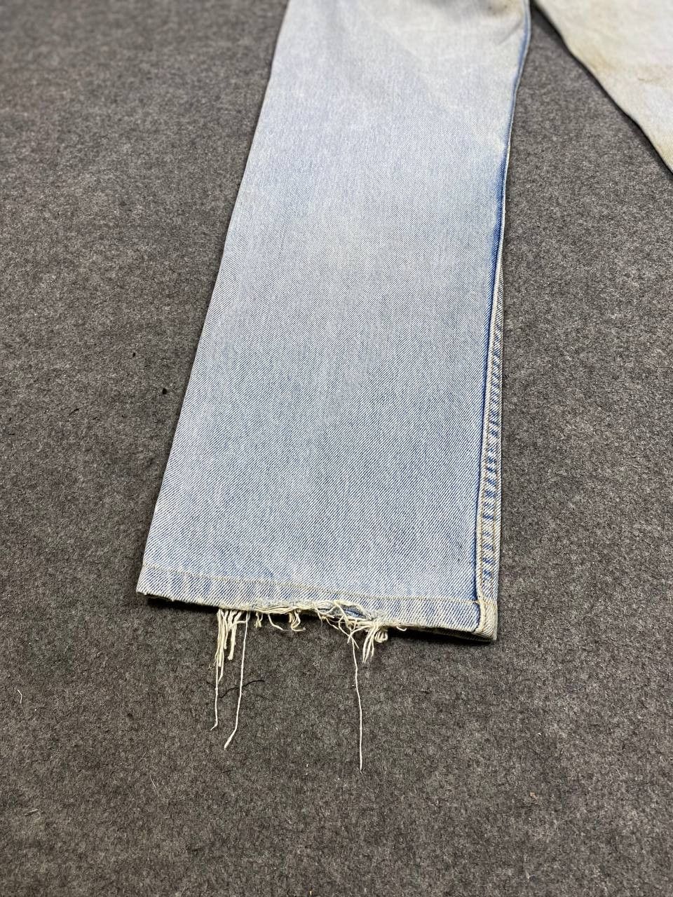 Levi's vintage 90s levis 501 stained light blue denim Size US 29 - 9 Thumbnail