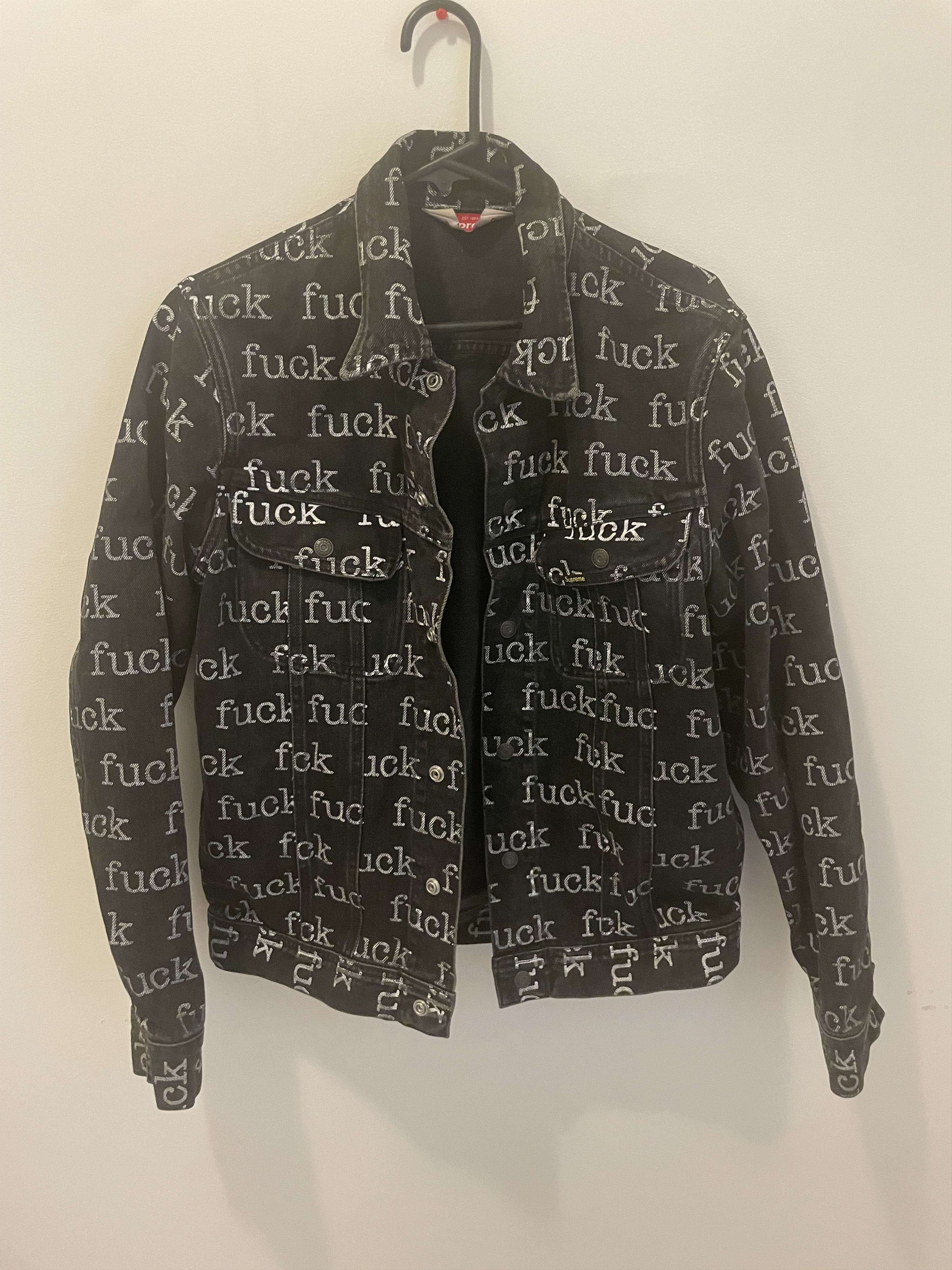 Supreme Fuck Denim Jacket | Grailed