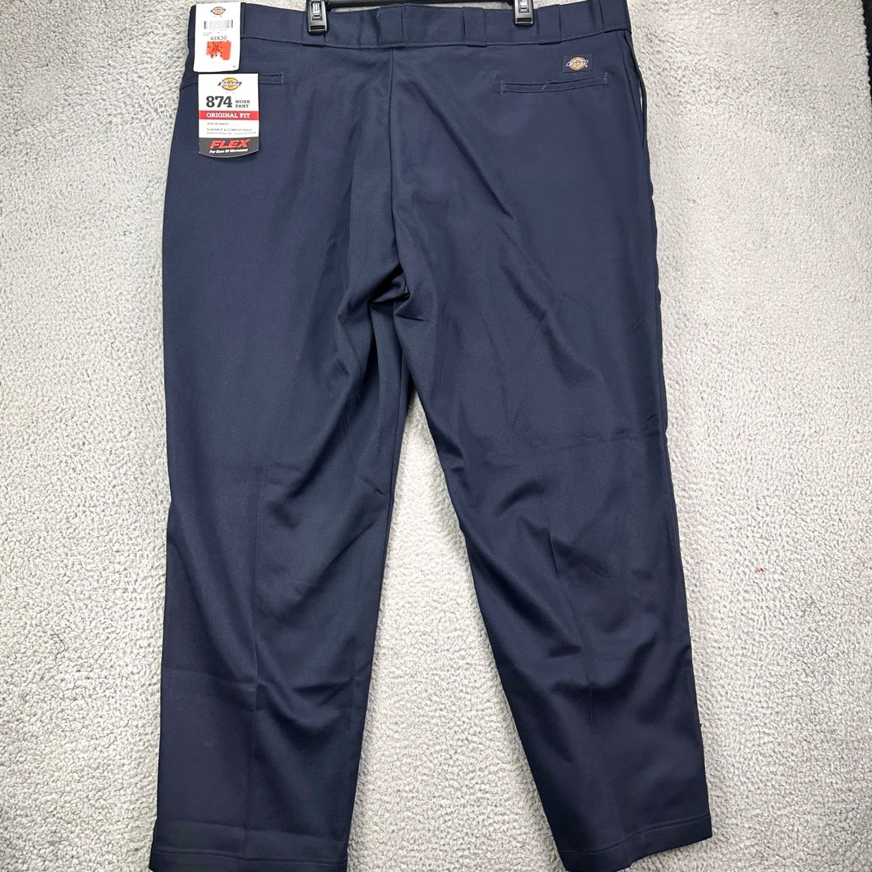Dickies Dickies 874 Flex Work Pants Mens 48X30 Blue Chinos Original Fit Pocket Logo NEW Size US 32 / EU 48 - 2 Thumbnail