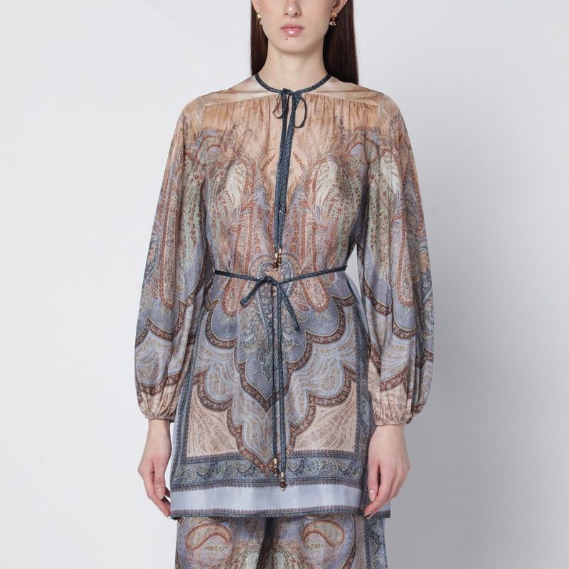 Zimmermann Zimmermann Wanderlust Blouse With Tapestry Print Size L / US 10 / IT 46 - 1 Thumbnail
