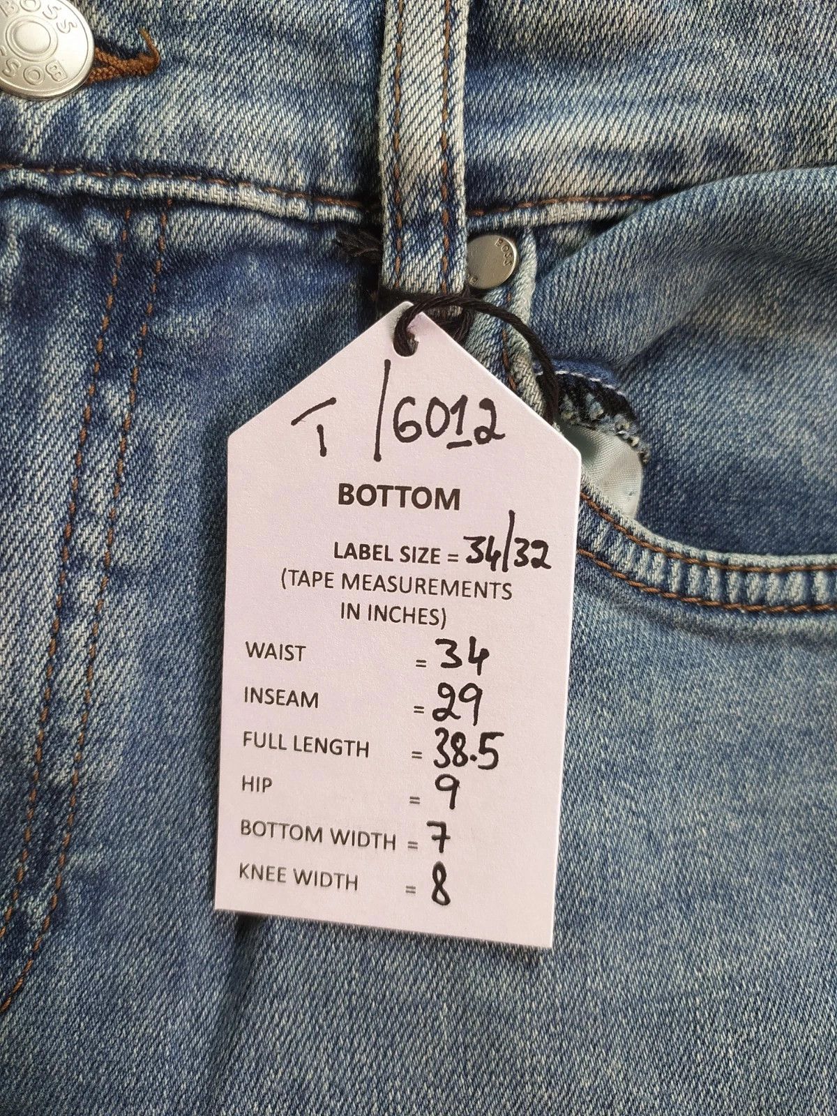 Hugo Boss HUGO BOSS DELAWARE Slim fit men's Jeans Free Shipping T-6012 Size US 34 / EU 50 - 11 Thumbnail