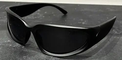 VIBE Vintage Y2K glasses Sunglasses cyber retro rare cozy black Size ONE SIZE - 3 Thumbnail