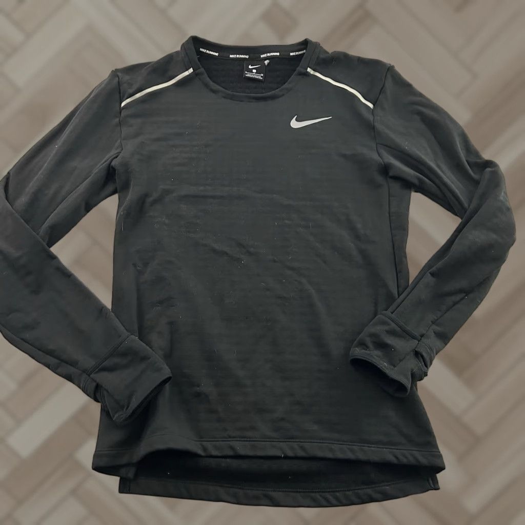 Nike Nike Running Thermal Long Sleeve Shirt Men’s Small Black Size US S / EU 44-46 / 1 - 1 Thumbnail