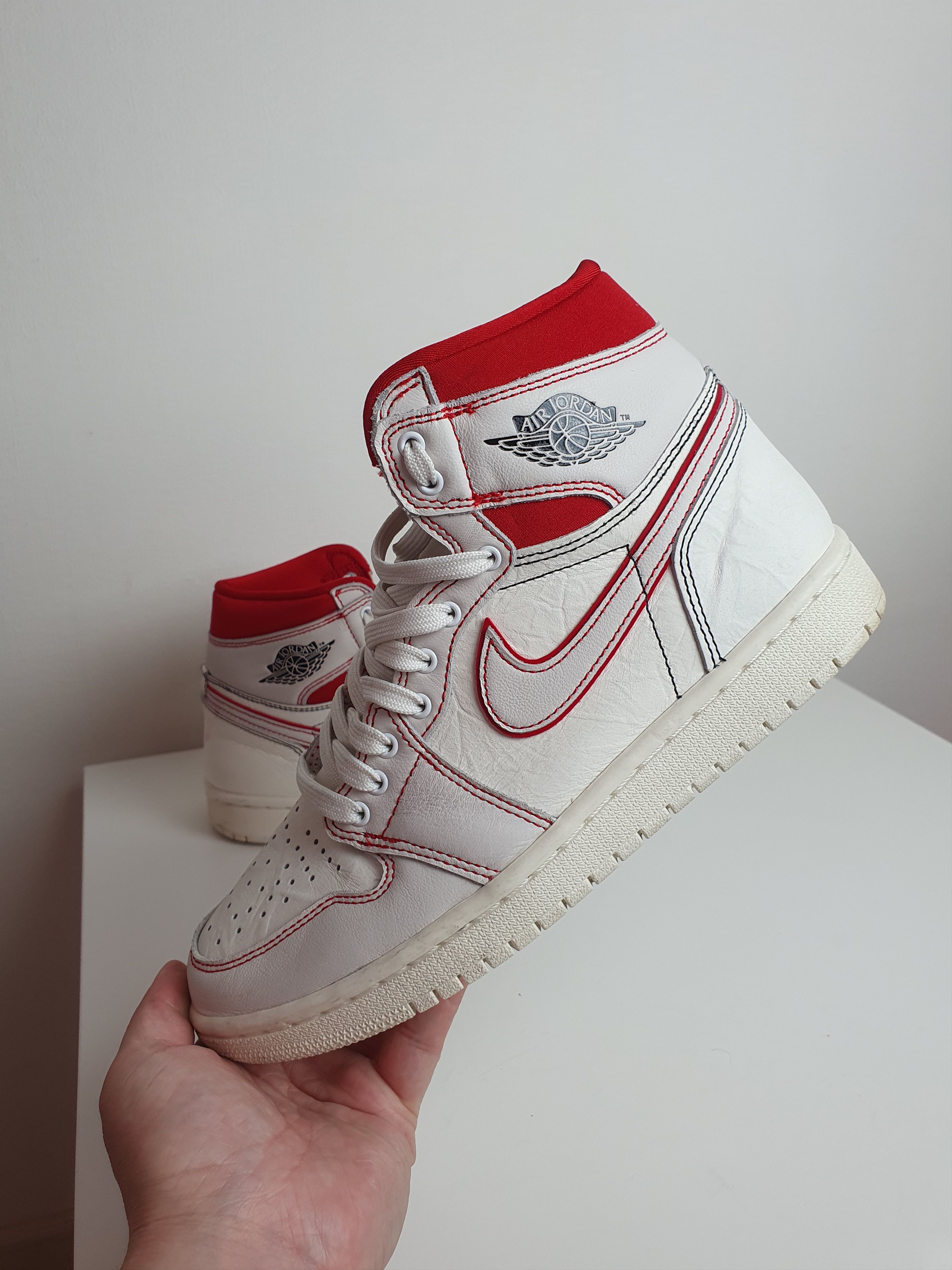Jordan Brand × Nike Vintage Men's shoes Nike Air Jordan HIGH PHANTOM GYM RED Size US 7 / EU 40 - 6 Thumbnail