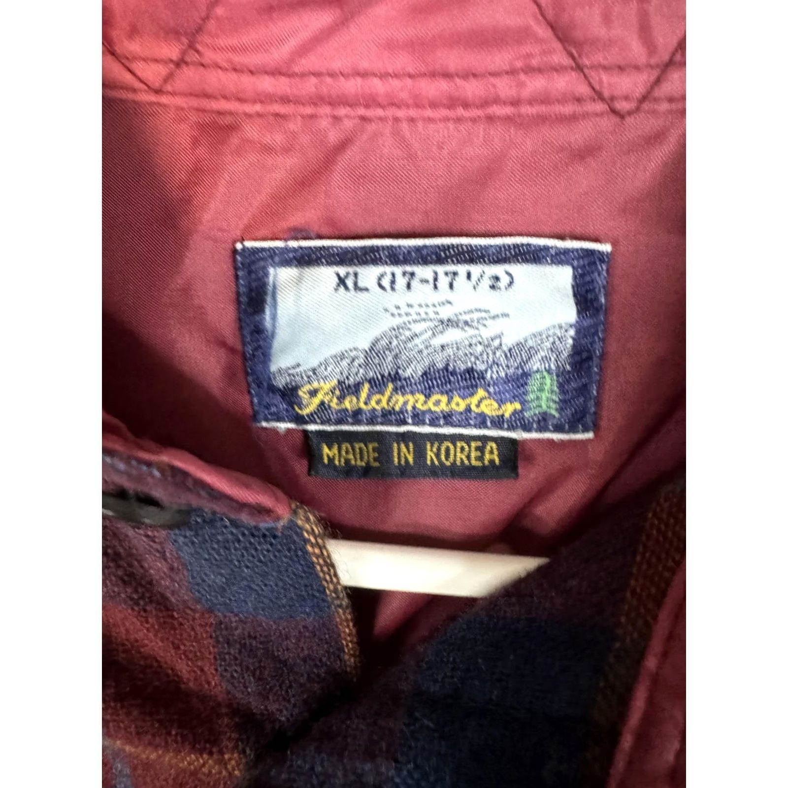 Vintage VINTAGE Fieldmaster Jacket Mens XL Red Blue Plaid Flannel Wool Blend Lined 90s Size US XL / EU 56 / 4 - 7 Thumbnail