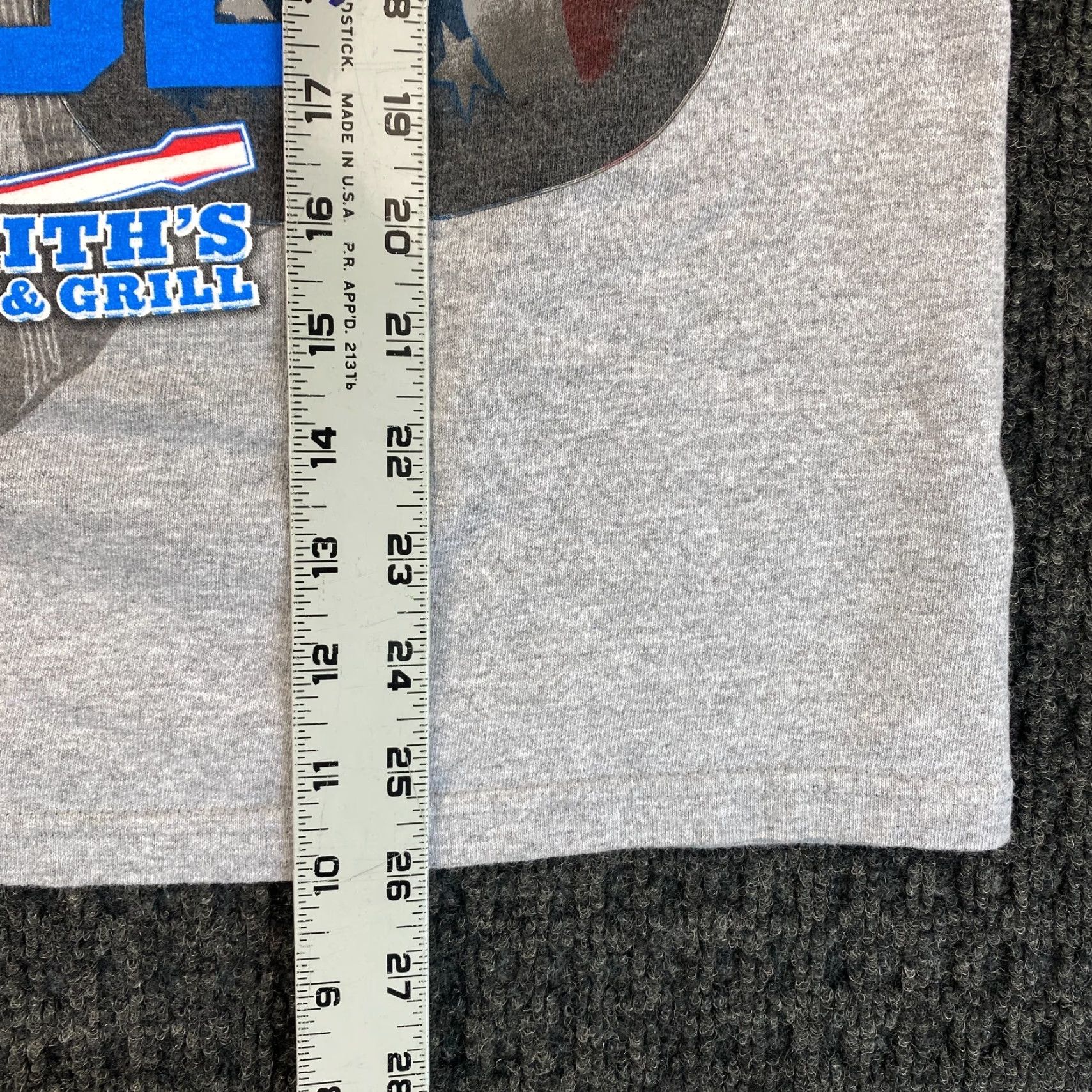 Vintage VINTAGE Toby Keith’s Bar and Grill Shirt Unisex Adults Small Gray Cotton Graphic Print Flag Love Music Size US S / EU 44-46 / 1 - 5 Thumbnail