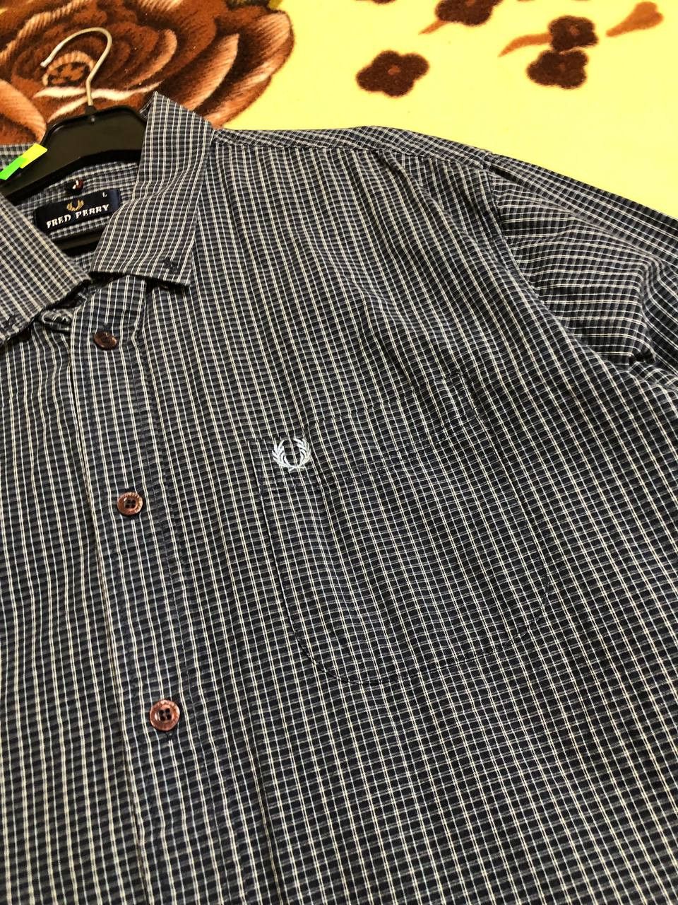 Fred Perry Vintage FRED PERRY Cotton Plaid Button Down Shirt Size US L / EU 52-54 / 3 - 6 Thumbnail