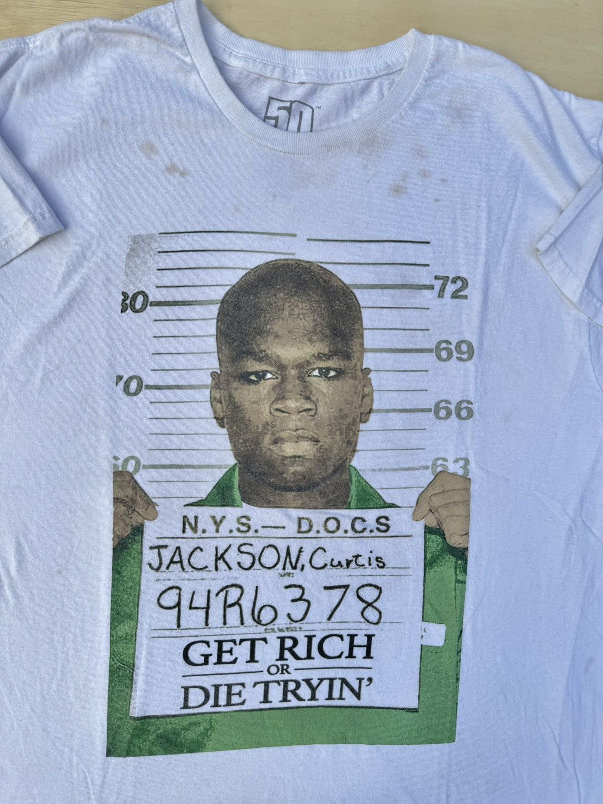 50 Cent × G-Unit × Rap Tees 2007 Vintage 50 Cent G-Unit Rap Tour Concert Merch T-Shirt Size US XL / EU 56 / 4 - 6 Thumbnail