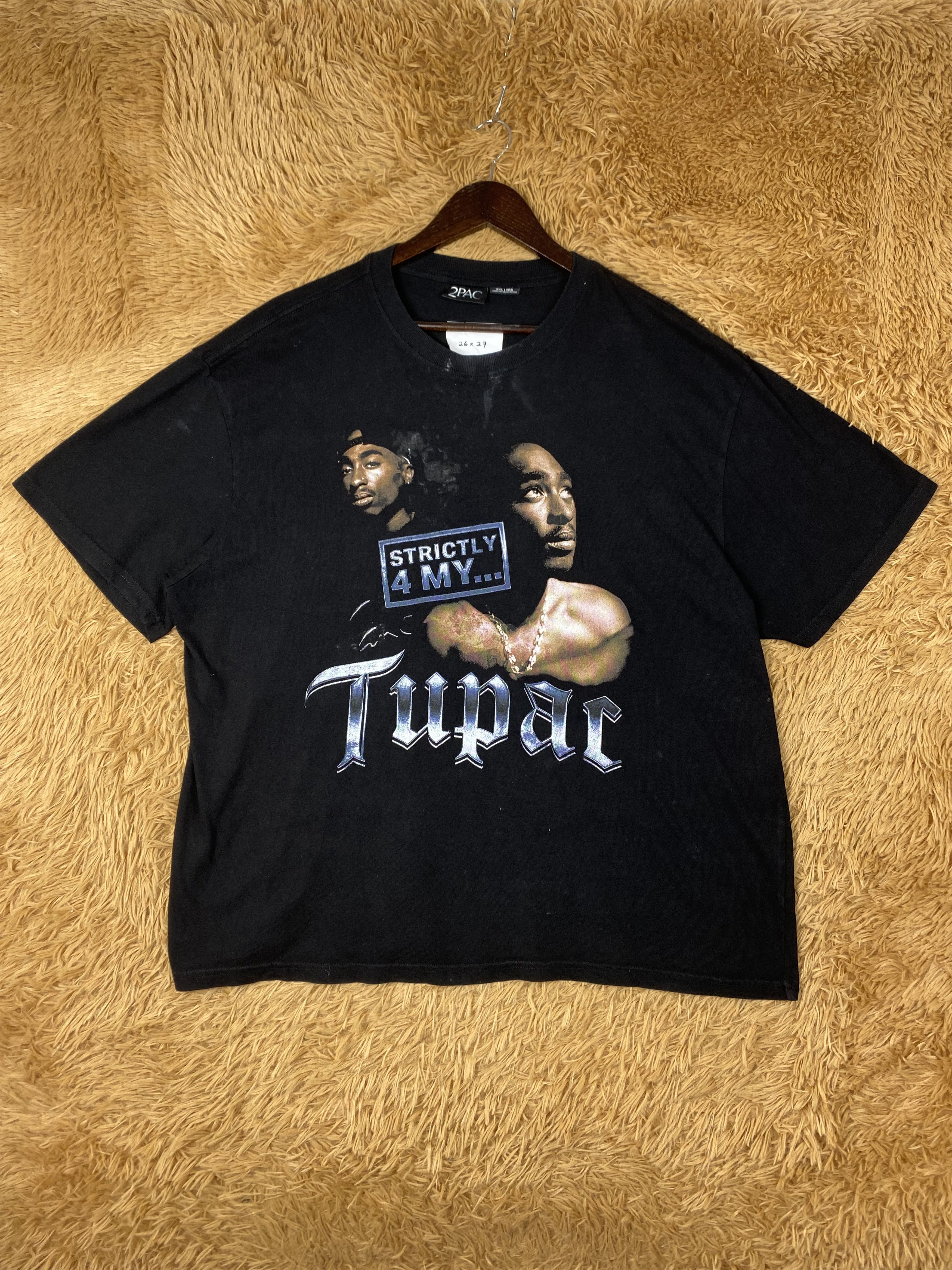 Band Tees Vintage Tupac Short Sleeve T-Shirts PT0064 Size US XL / EU 56 / 4 - 1 Thumbnail