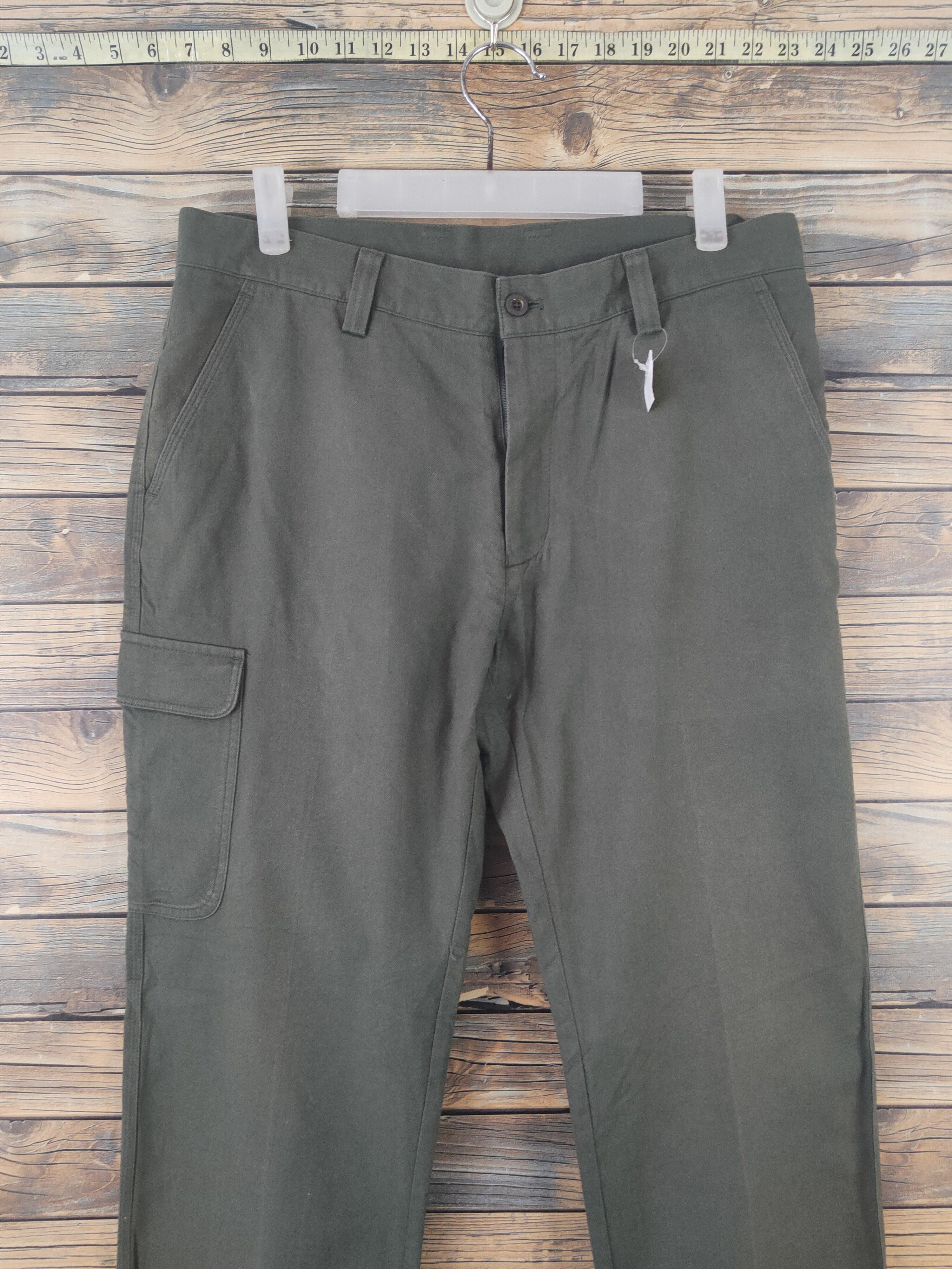 Adidas DL Adidas Dark Olive Multipocket Cargo Pants #2039 Size US 34 / EU 50 - 2 Thumbnail