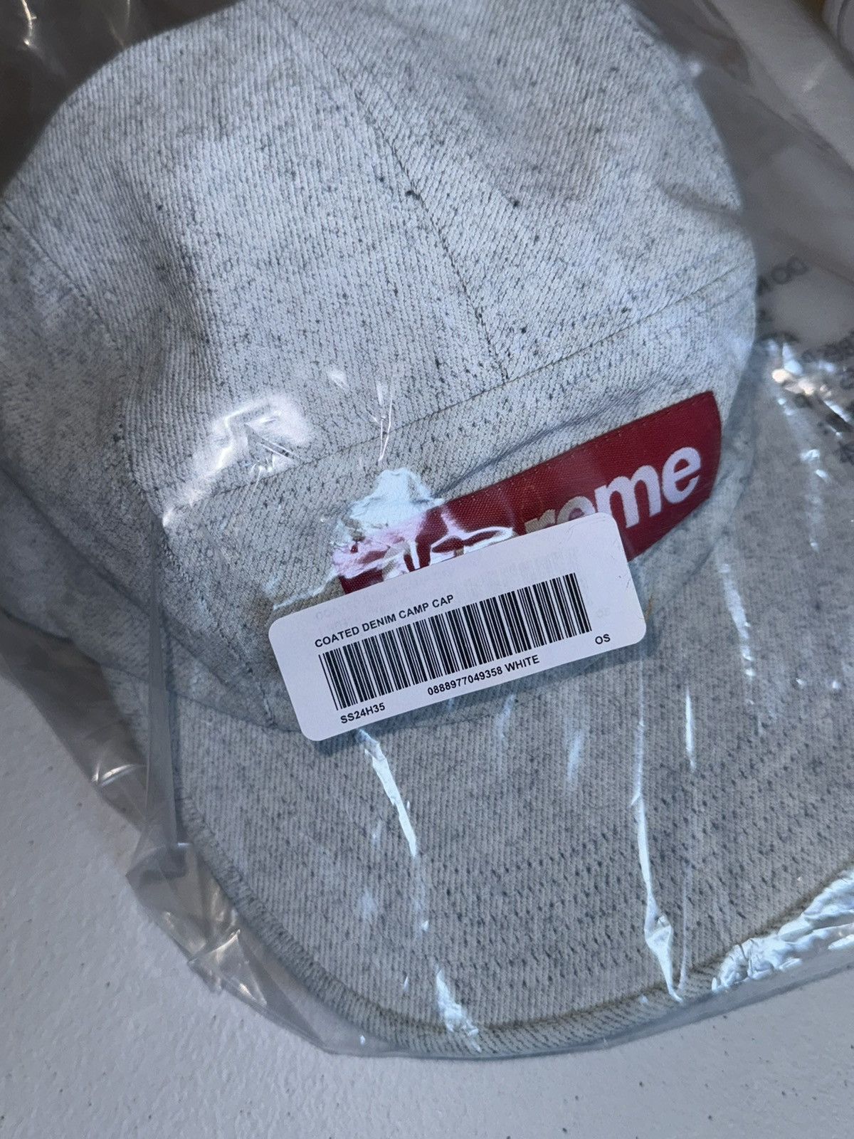 Supreme Coated Denim Camp Cap Size ONE SIZE - 7 Thumbnail