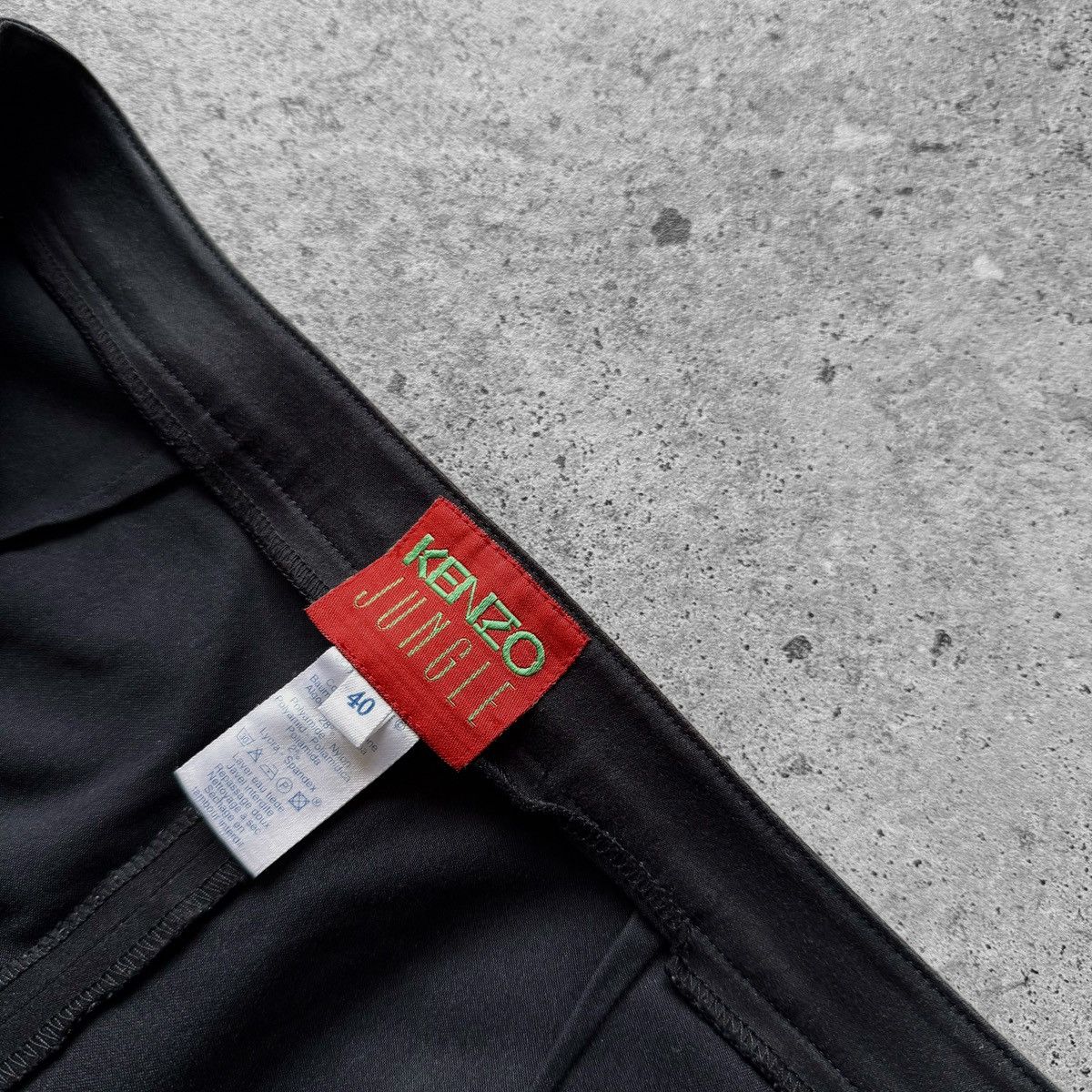 Kenzo Kenzo Jungle Womens Black Pants Straight Leg Designer Casual Size 28" / US 6 / IT 42 - 5 Thumbnail