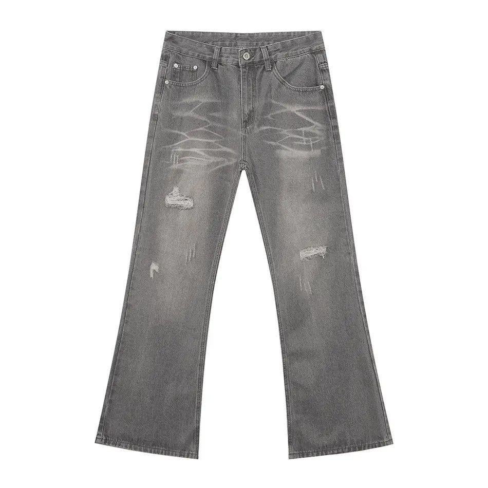 Japanese Brand Retro loose wide leg slightly flared jeans Size US 32 / EU 48 - 5 Thumbnail