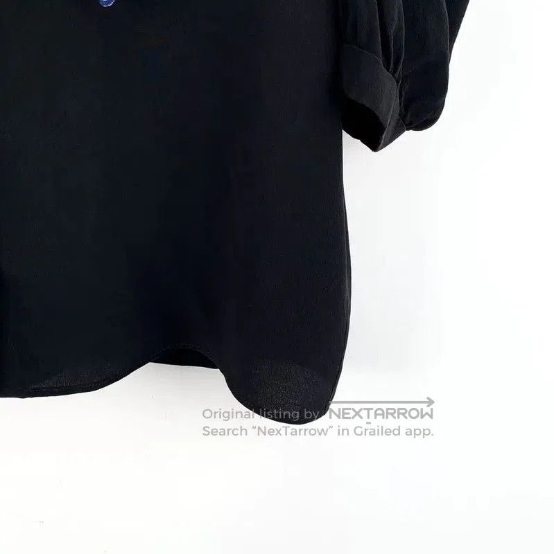 Miu Miu Miu Miu Black Women's Shirt with Embroidered Collar . Size XXS / US 00 / IT 34 - 4 Thumbnail