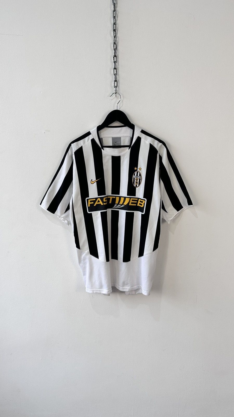 Nike Vtg 2003-2004 JUVENTUS Nike FASTWEB Football Shirt JERSEY Size US L / EU 52-54 / 3 - 1 Thumbnail