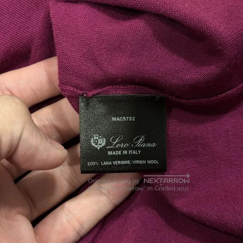 Loro Piana Loro Piana Purple Wool Long Sleeve Polo. Size US M / EU 48-50 / 2 - 4 Thumbnail