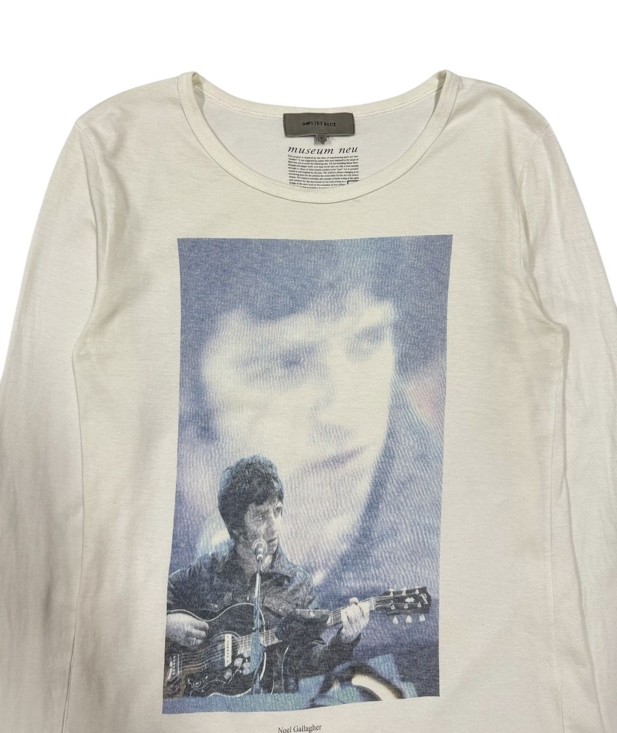 Band Tees × Ships Jet Blue Iconic Manchester Versus Cancer Gig Noel Gallagher Photo Tee Size US S / EU 44-46 / 1 - 2 Thumbnail