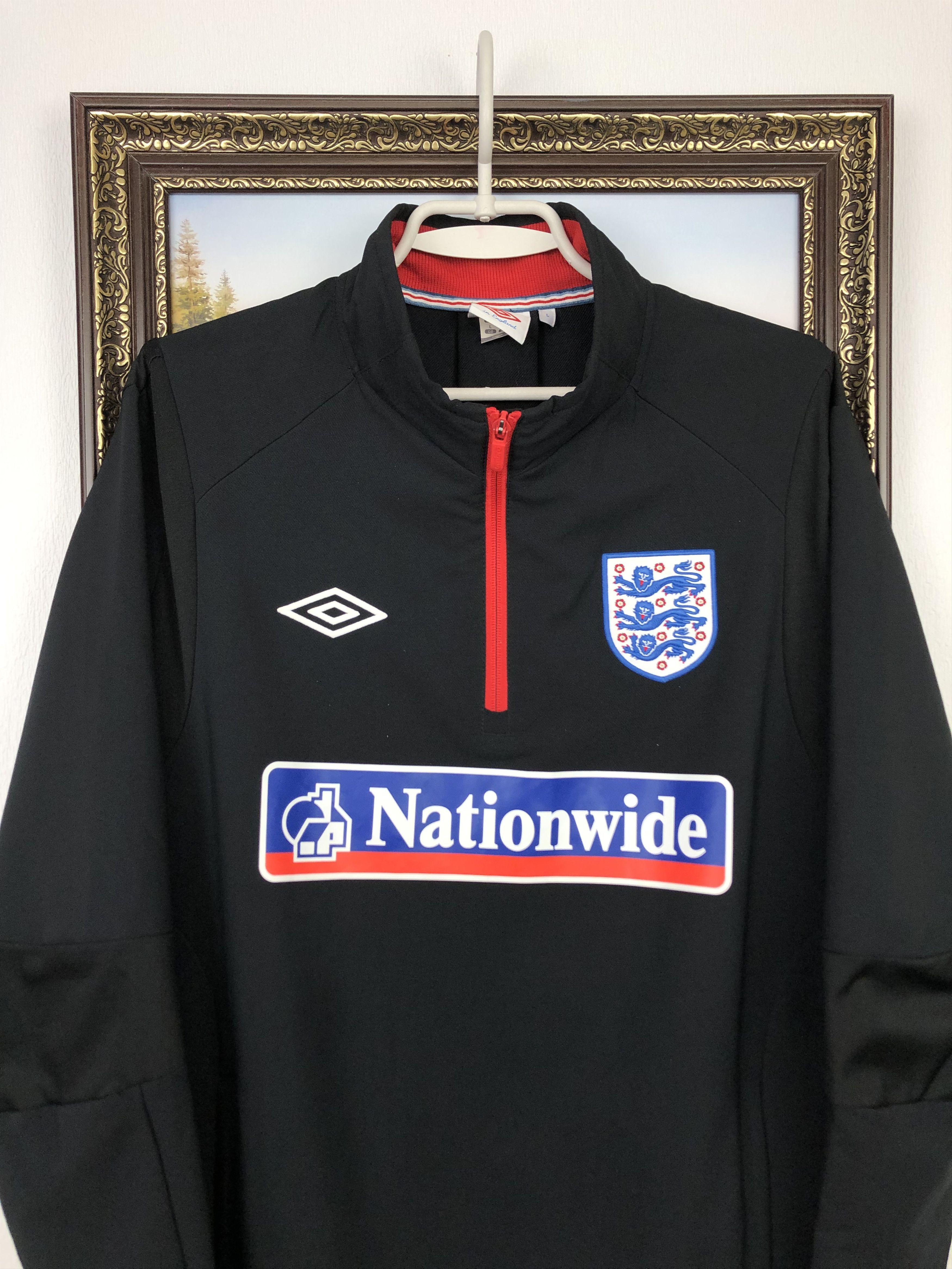Umbro Vintage Umbro England Nationwide Football Track Top Soccer Size US L / EU 52-54 / 3 - 2 Thumbnail