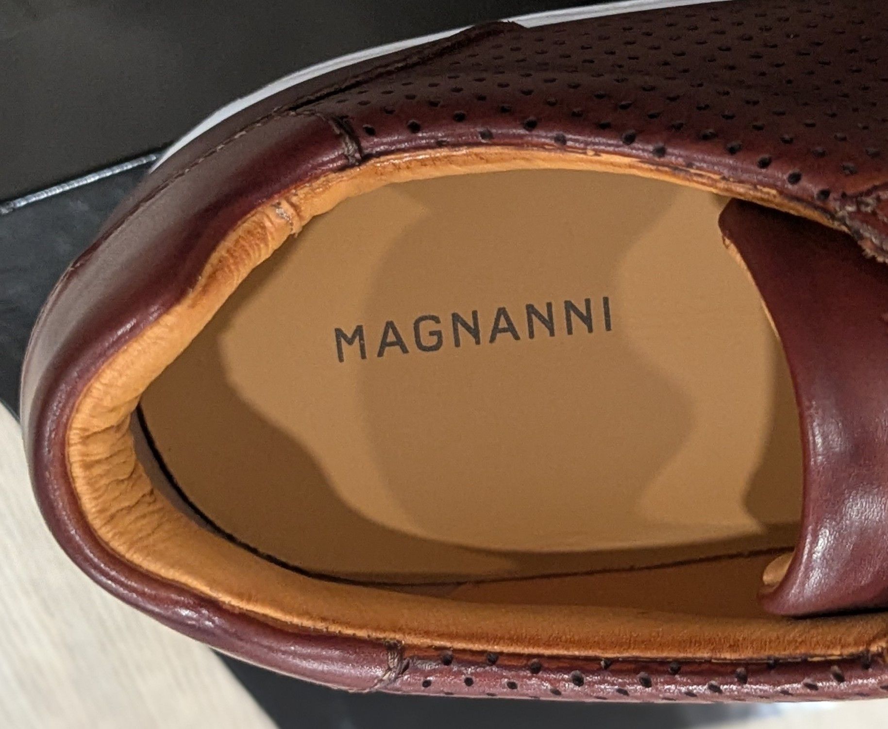 Magnanni Magnanni "Ashley" Leather Sneakers Cognac US 11.5 Size US 11.5 / EU 44-45 - 6 Thumbnail