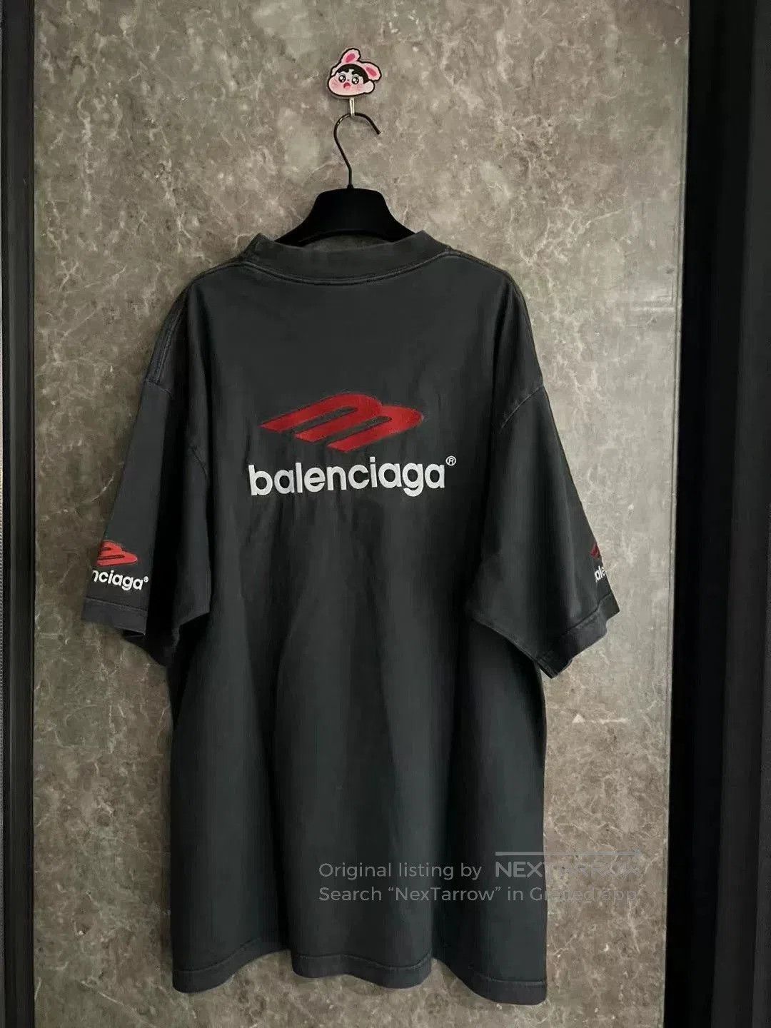 Louis Vuitton Balenciaga Red Logo Short Sleeve Tee. Size US XL / EU 56 / 4 - 2 Thumbnail