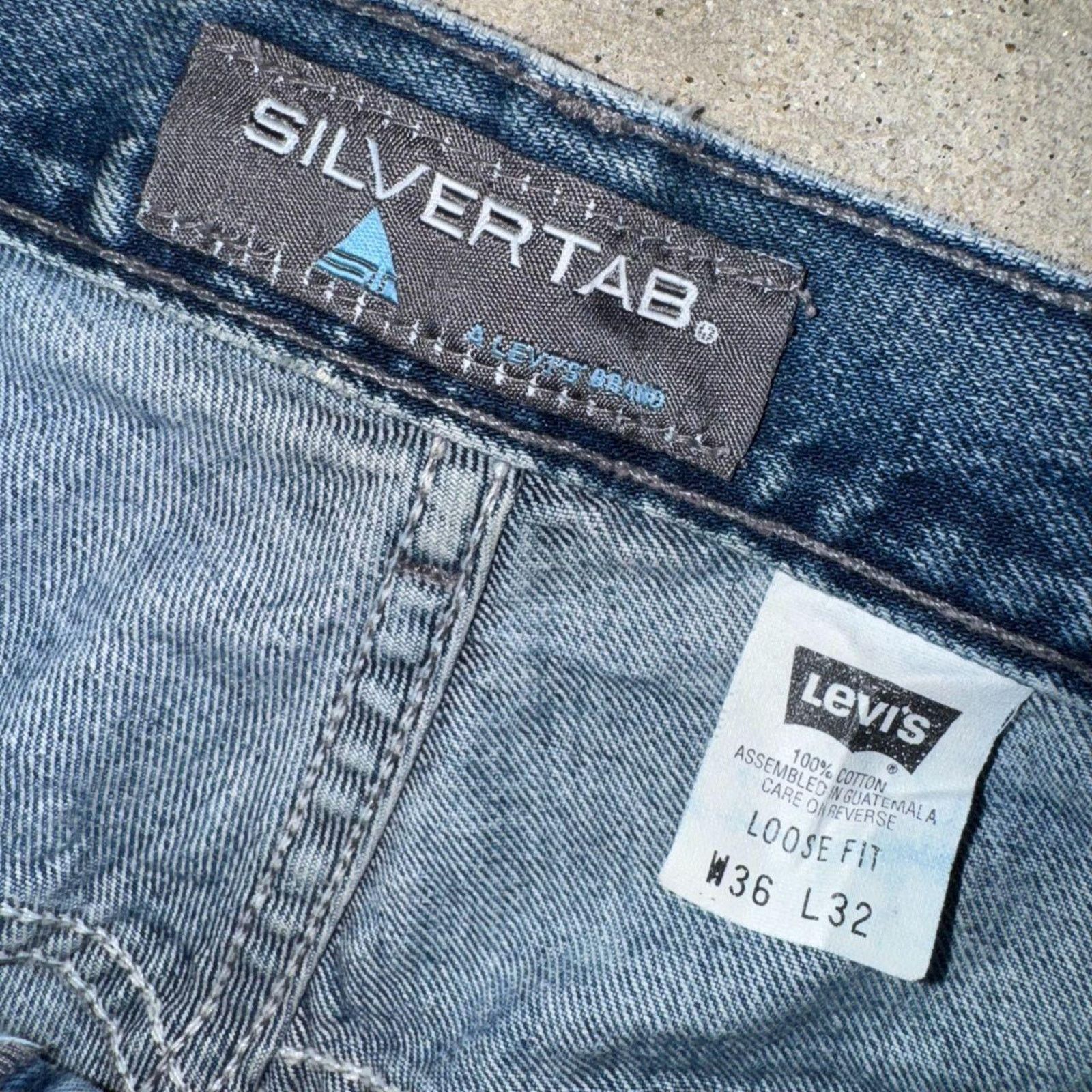 Levi's Vintage y2k Levis Strauss silver tab denim baggy 90s denim Size US 36 / EU 52 - 4 Thumbnail