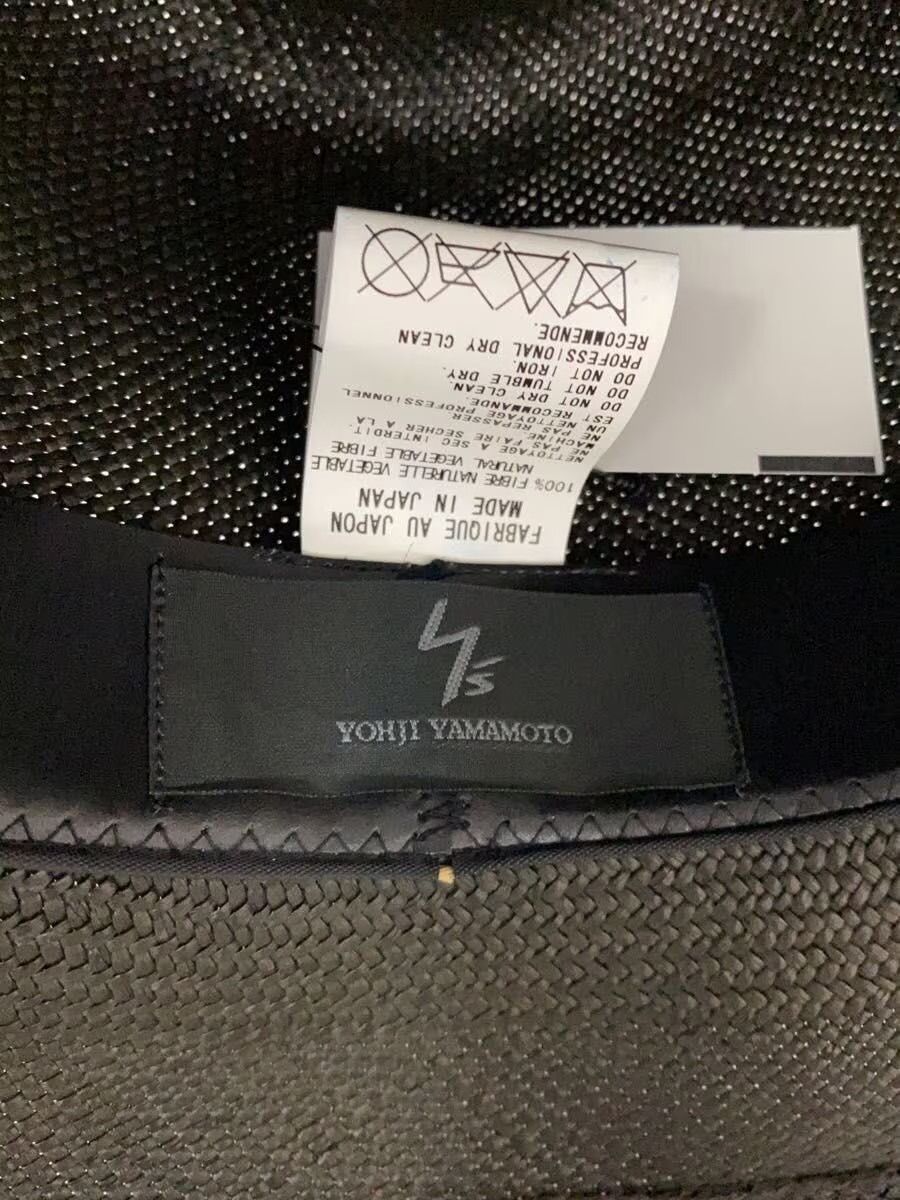 Yohji Yamamoto YOHJI YAMAMOTO Natural Grass/Black/Solid/Hat Size ONE SIZE - 5 Thumbnail