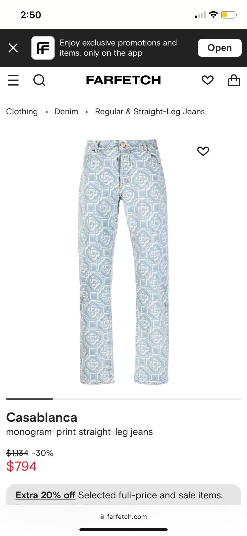 Casablanca Casablanca Light Denim Jeans Size US 30 / EU 46 - 3 Thumbnail
