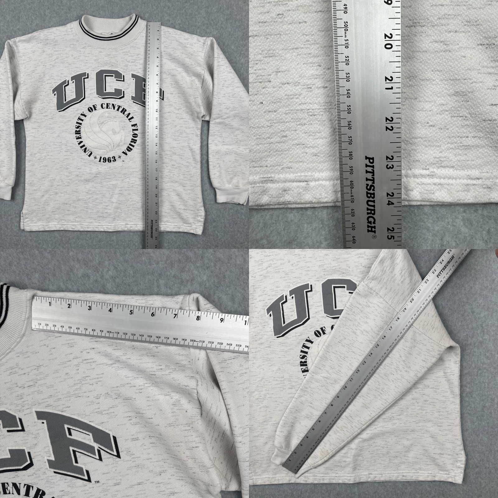 Vintage VINTAGE UCF Sweatshirt M Crew Neck 90s Graphic Print Gray Mens Size US M / EU 48-50 / 2 - 9 Thumbnail
