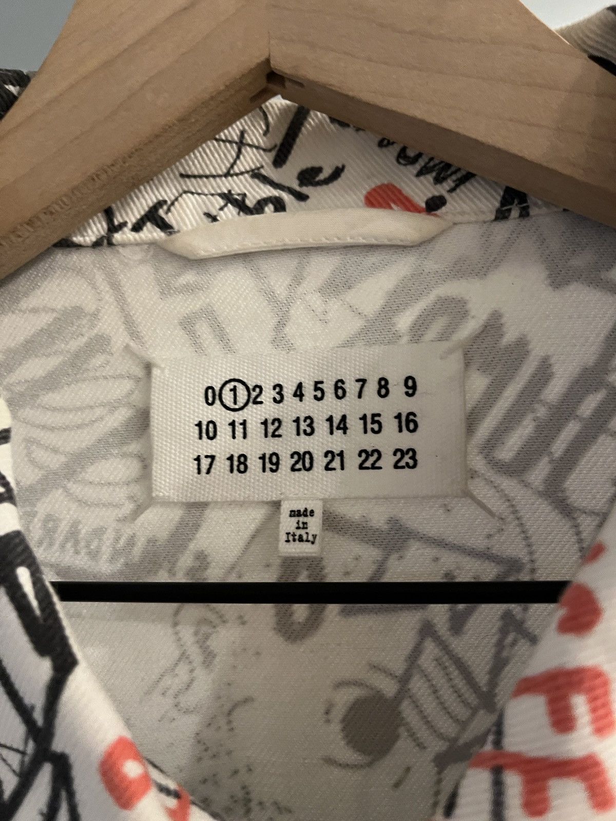 Maison Margiela Margiela Graffiti Print Oversized Denim Jacket Size US S / EU 44-46 / 1 - 3 Thumbnail