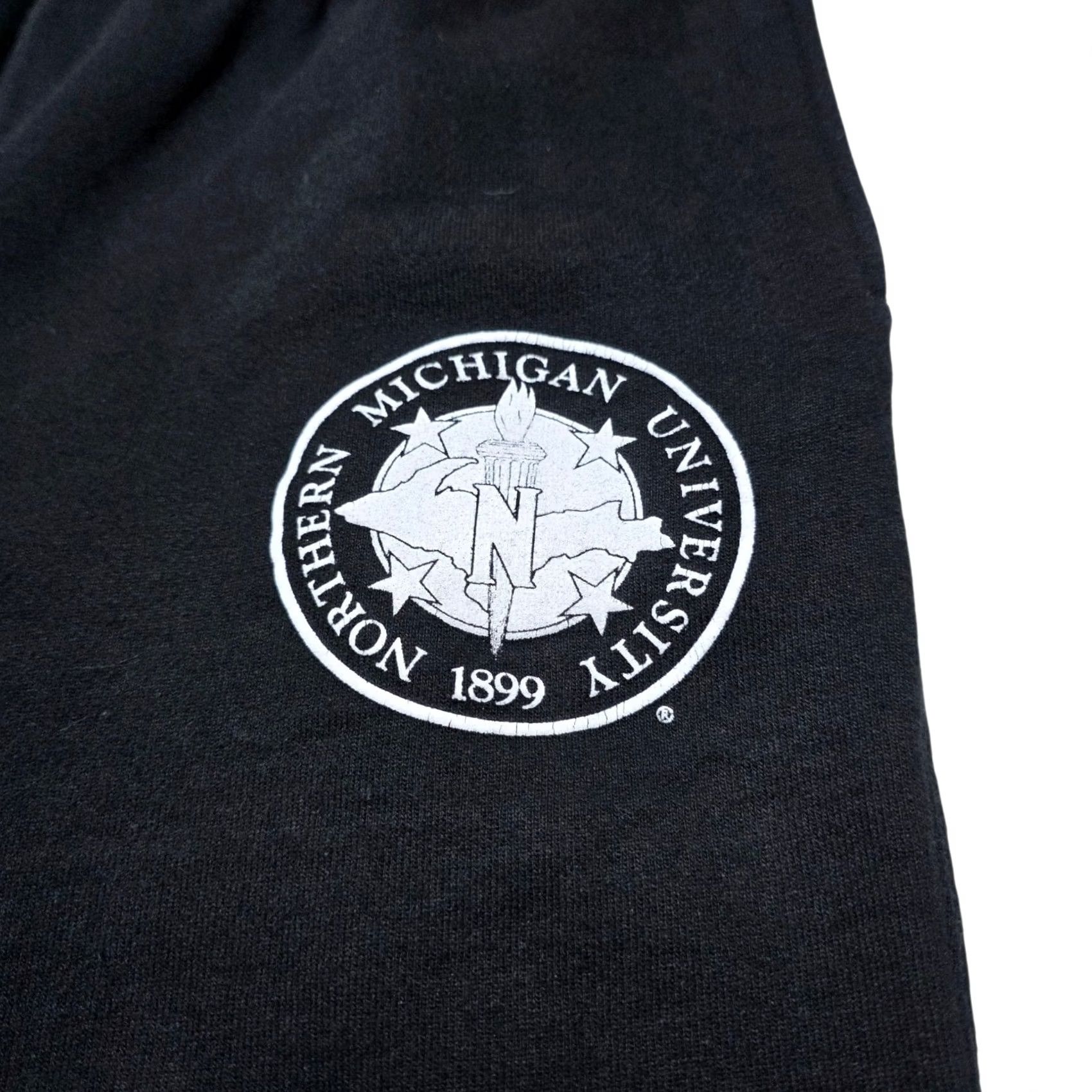 Champion VINTAGE Champion Reverse Weave Sweatpants Men M Northern Michigan NMU Black Size US 31 - 3 Thumbnail