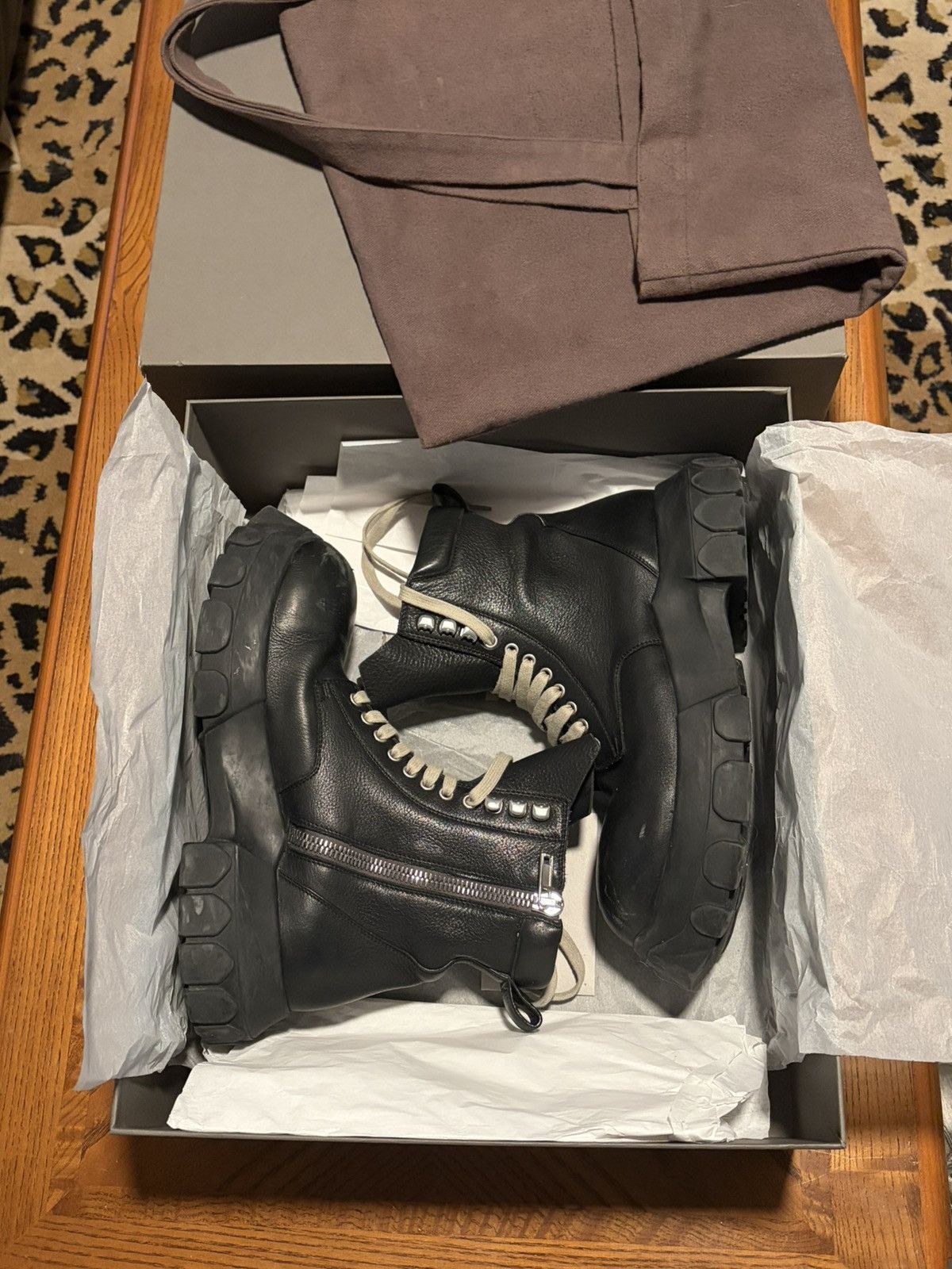 Rick Owens Rick Owens Army Bozo Tractor Boots Size US 10.5 / EU 43-44 - 1 Thumbnail
