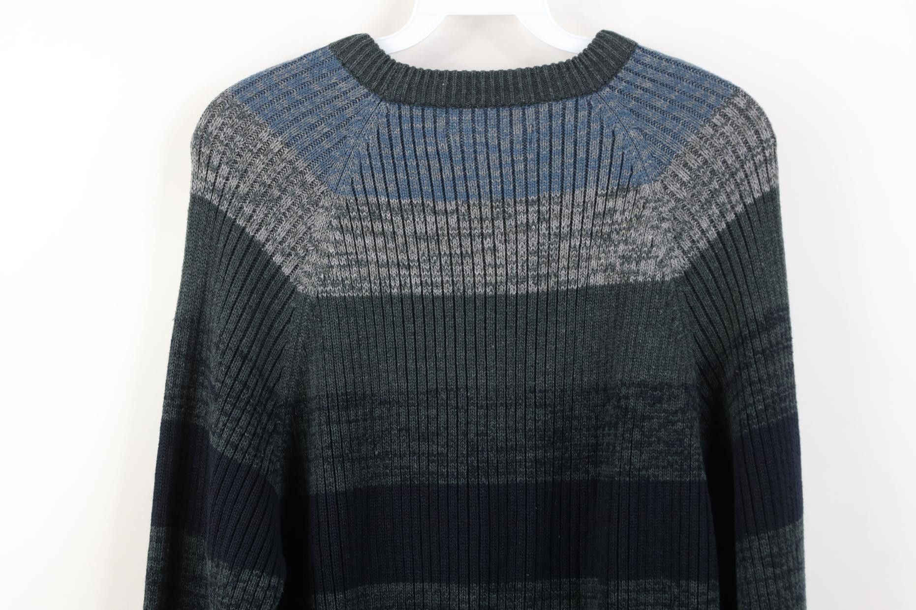 Vintage Vintage 90s Streetwear Block Ribbed Knit Sweater Stretch Size US S / EU 44-46 / 1 - 10 Thumbnail