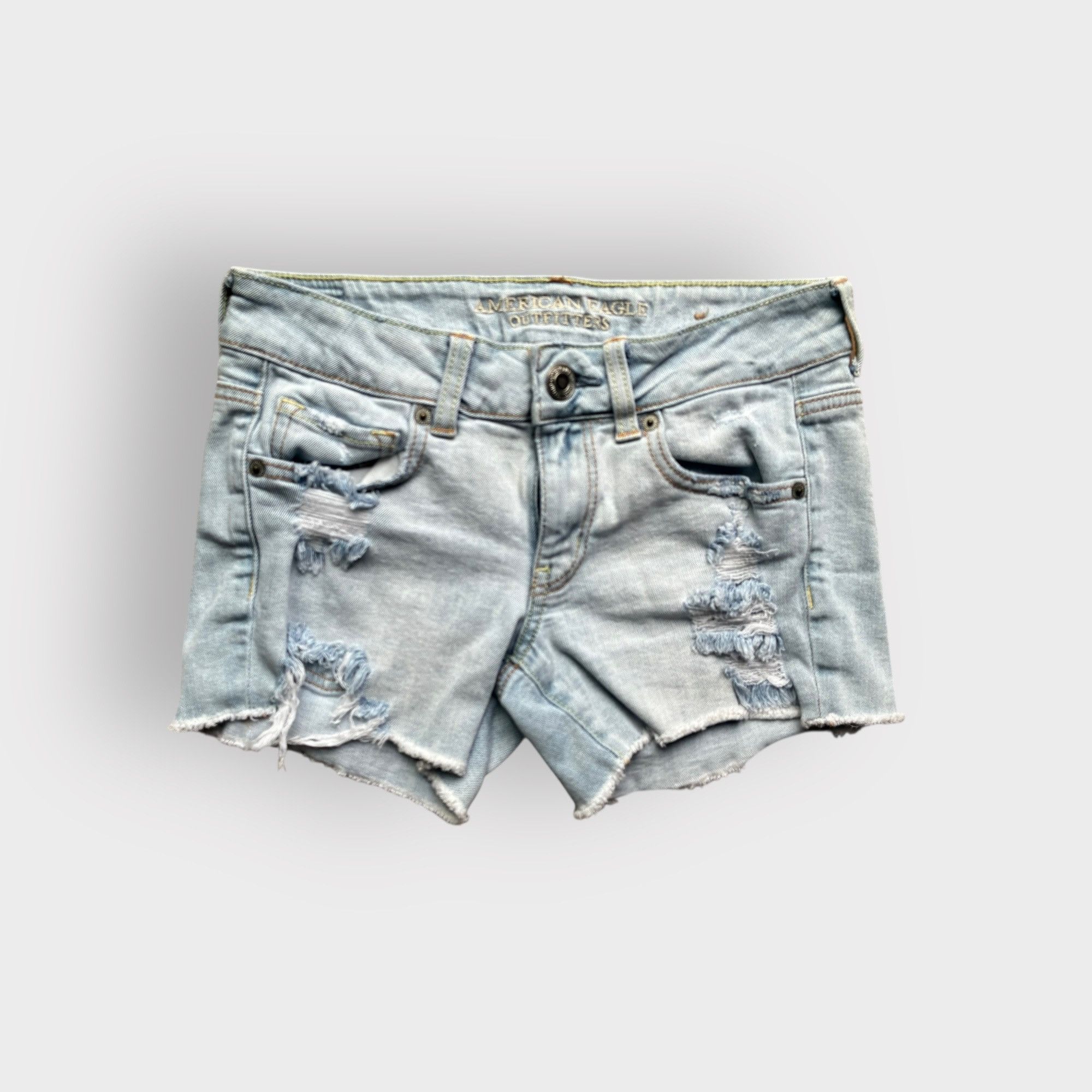 American Eagle Outfitters Vintage American Eagle Woman's Jean Shorts Size 28" / US 6 / IT 42 - 2 Thumbnail