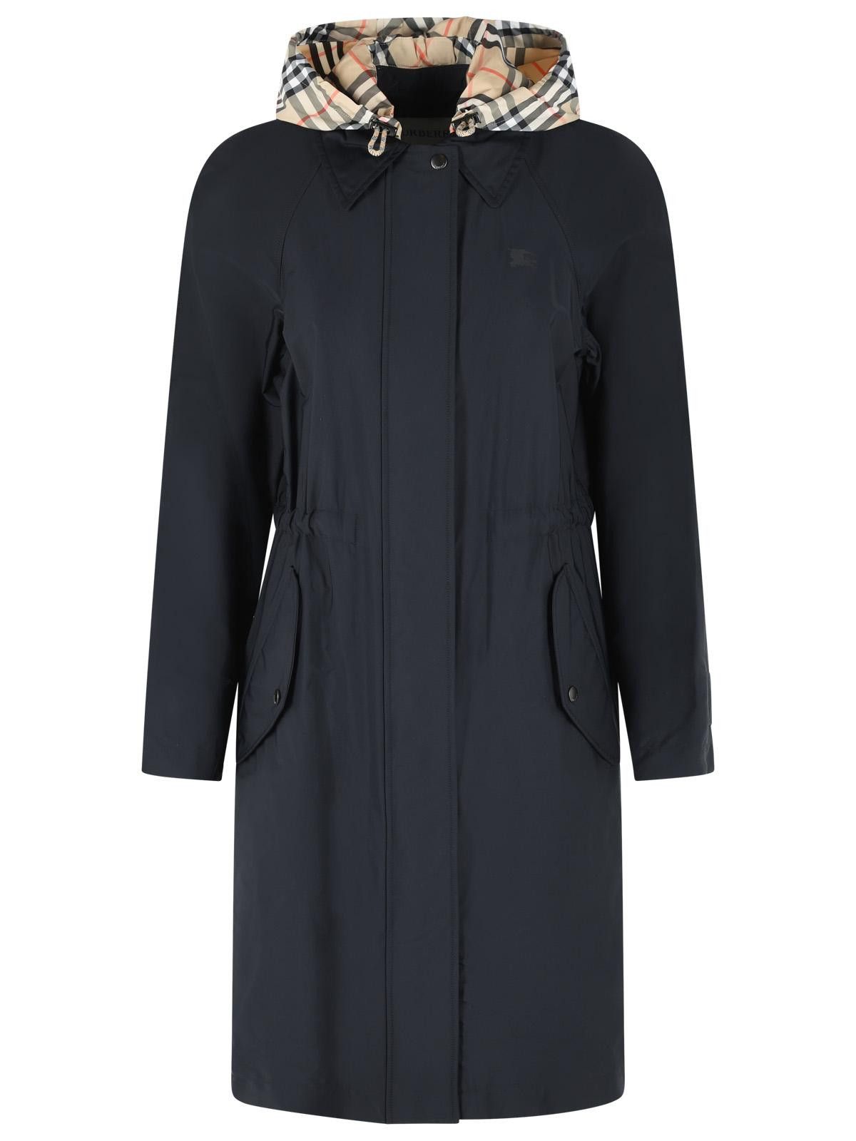 Burberry BURBERRY 'Newbury' Black Polyamide Blend Parka Size S / US 4 / IT 40 - 1 Thumbnail