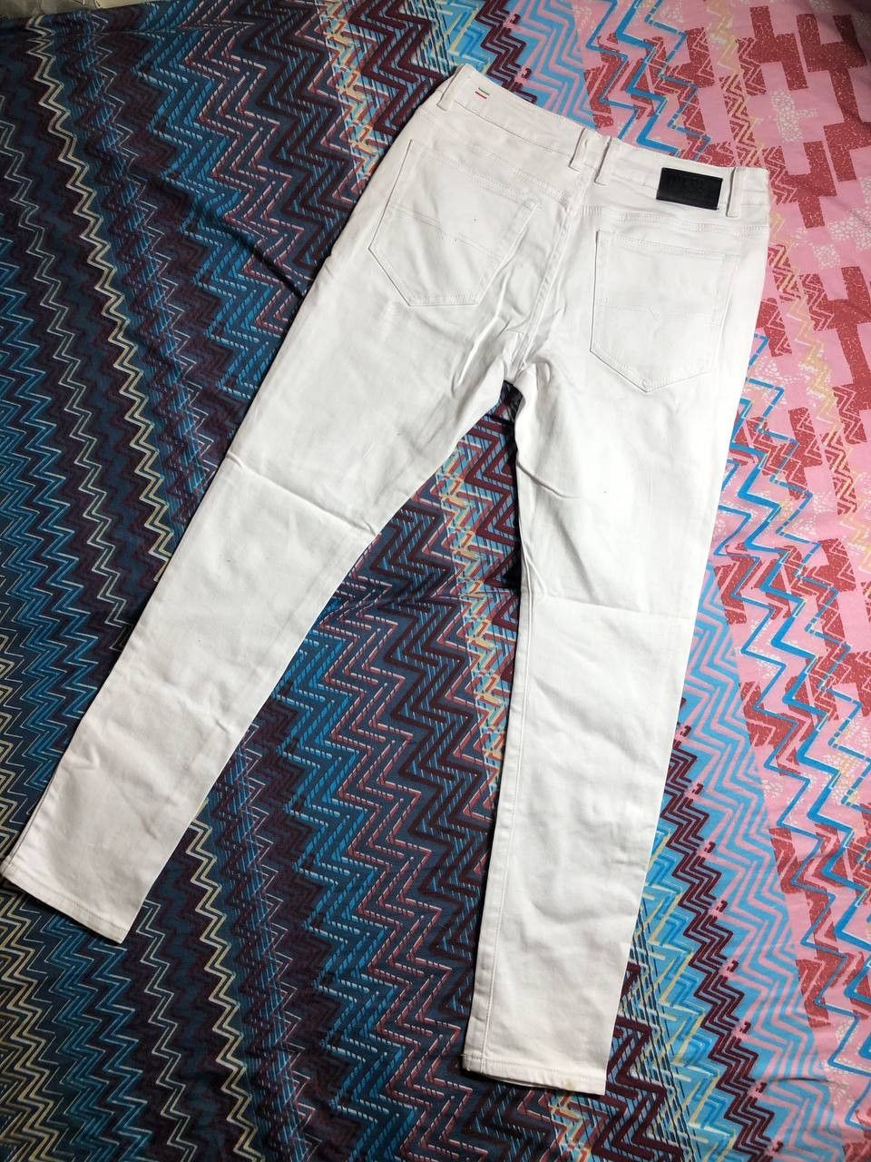 Japanese Brand Crazy Crash Dirty Baggy Faded Jean Japan Avant Garde Style Size US 33 - 18 Thumbnail